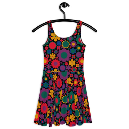 Skater Dress - BLOOMPOP misty - Popping Bloom Print