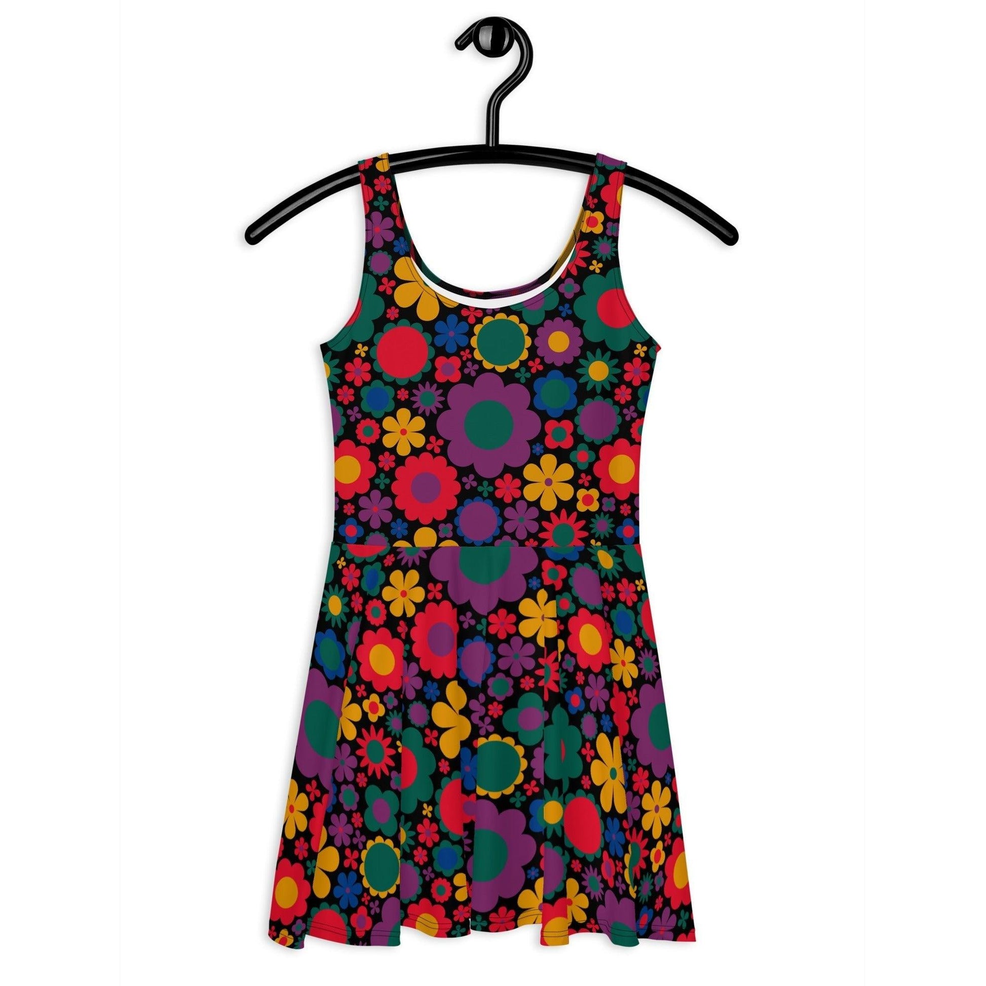 Skater Dress - BLOOMPOP misty - Popping Bloom Print