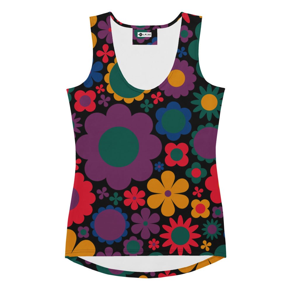 Tank Top - BLOOMPOP misty - Popping Bloom Print