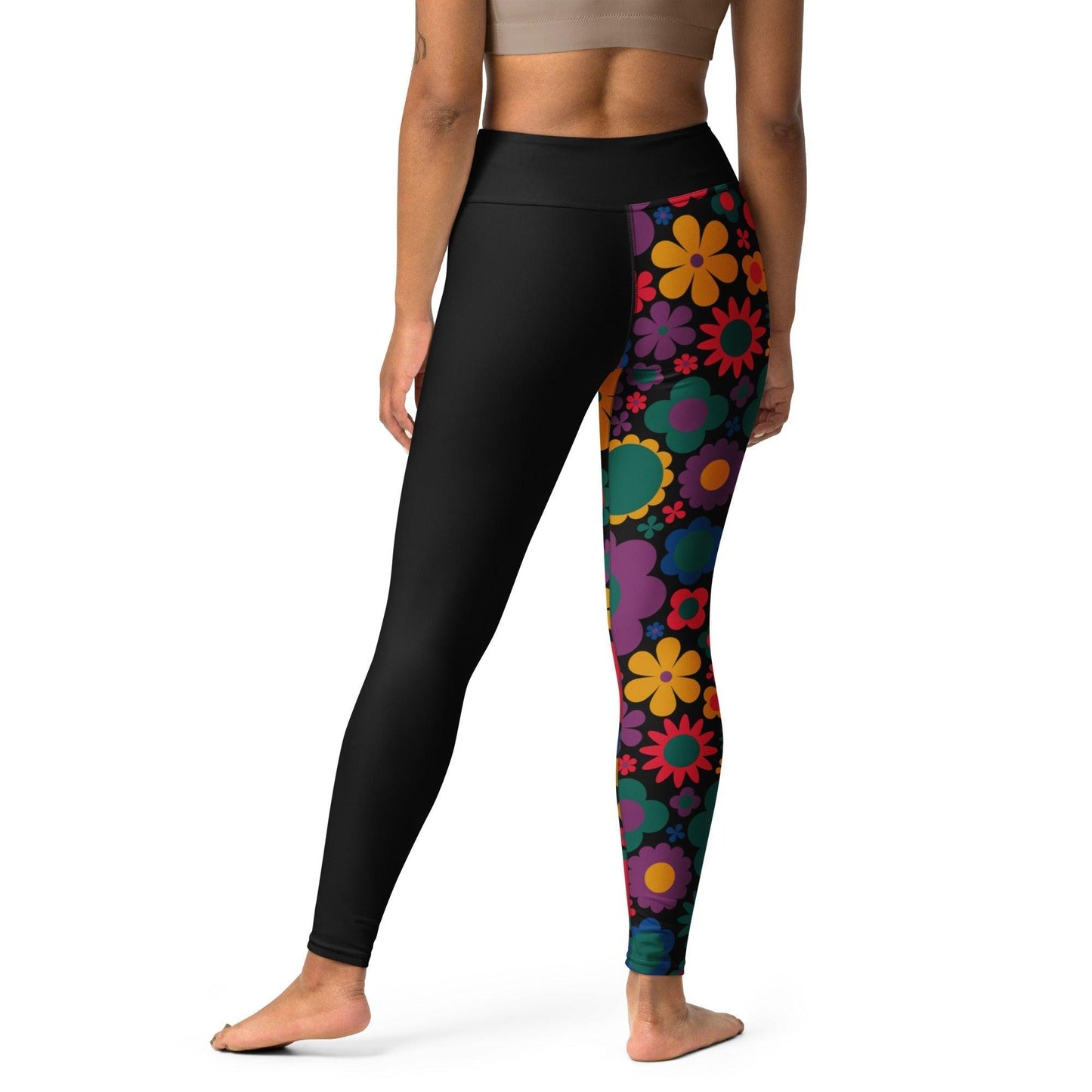Yoga Leggings - BLOOMPOP misty - Popping Bloom Print