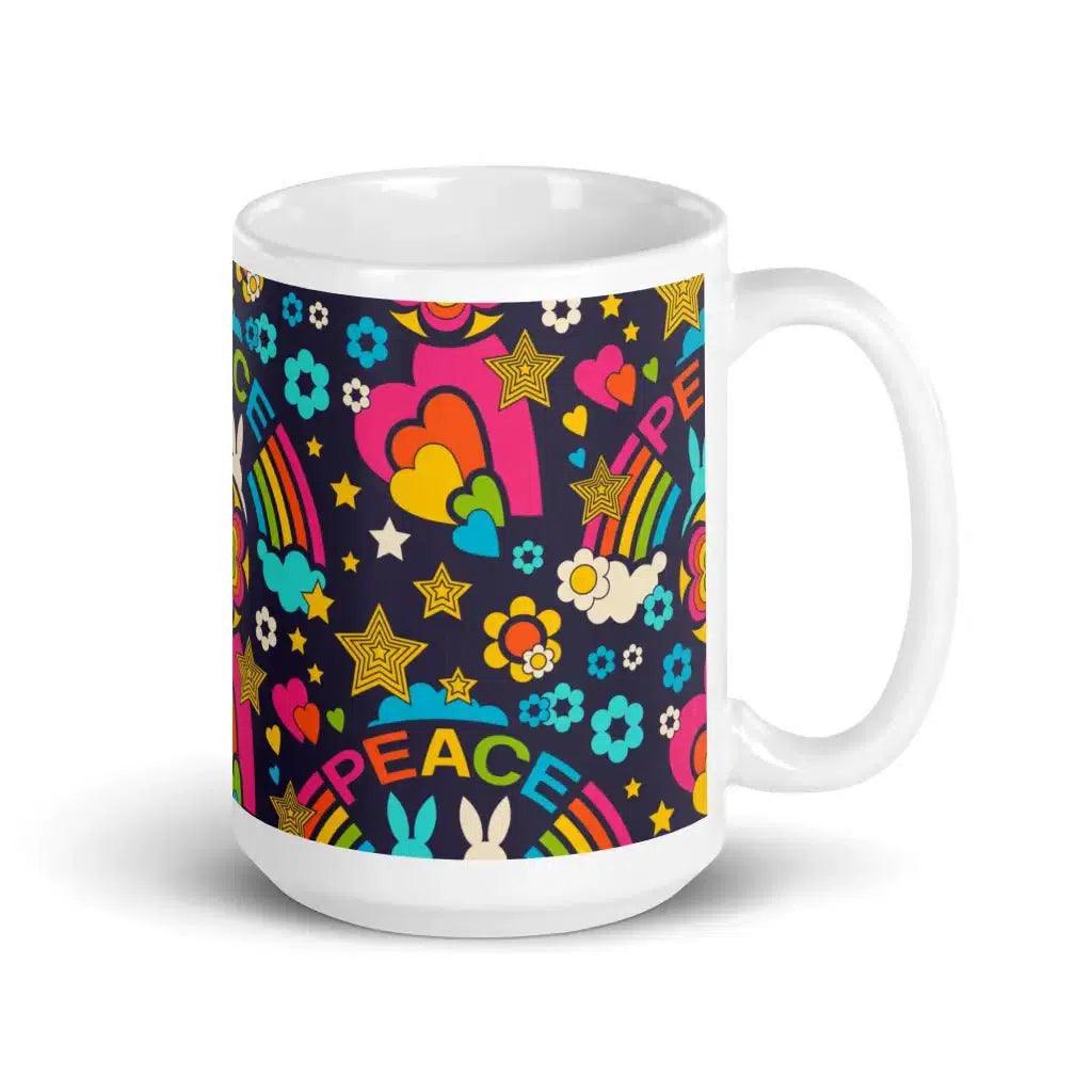 Mug - BUNNY PEACE dark blue