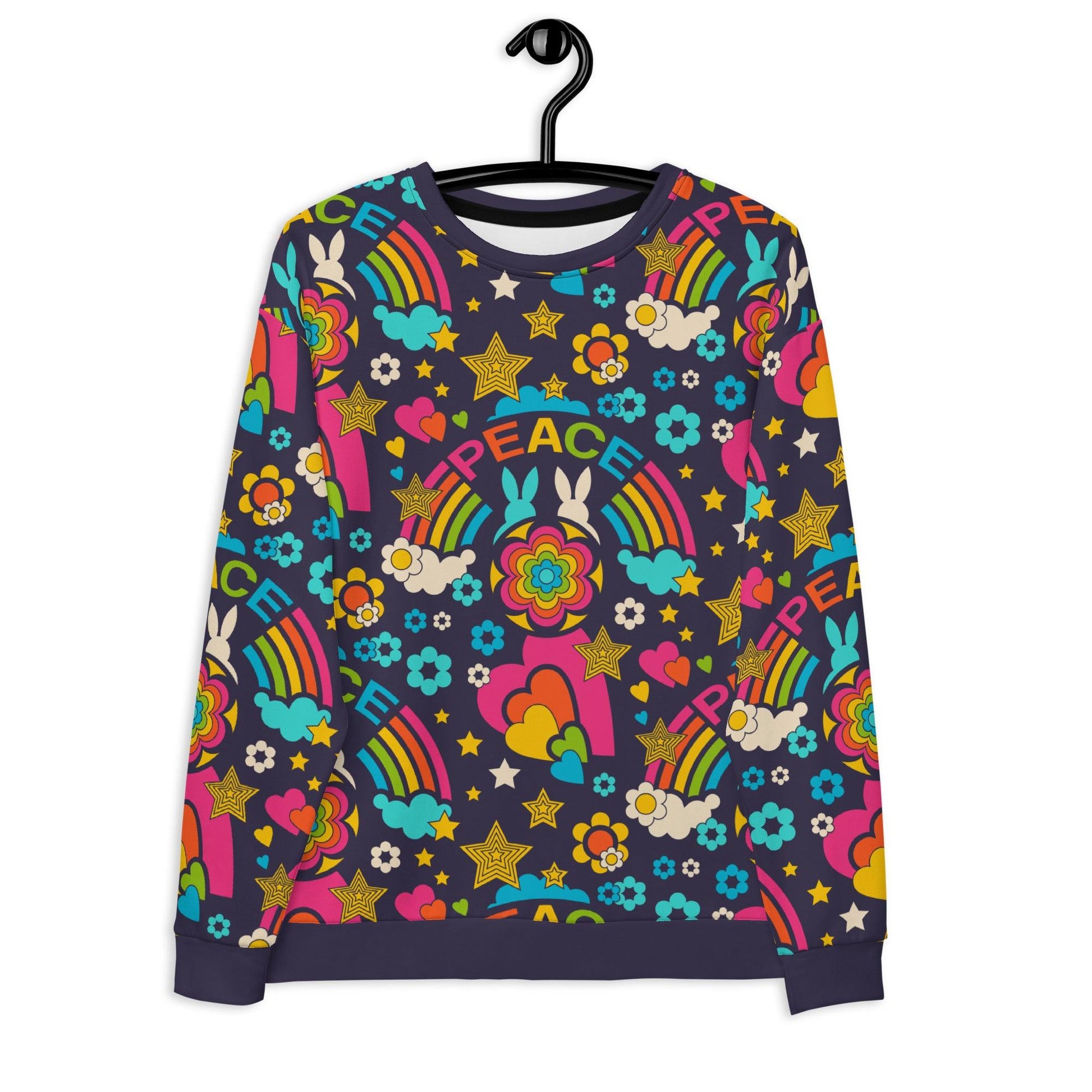 Sweatshirt - BUNNY PEACE dark blue