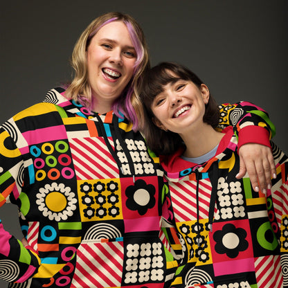 Hoodie - CANDYBOX - Bold candy shapes print 6XL