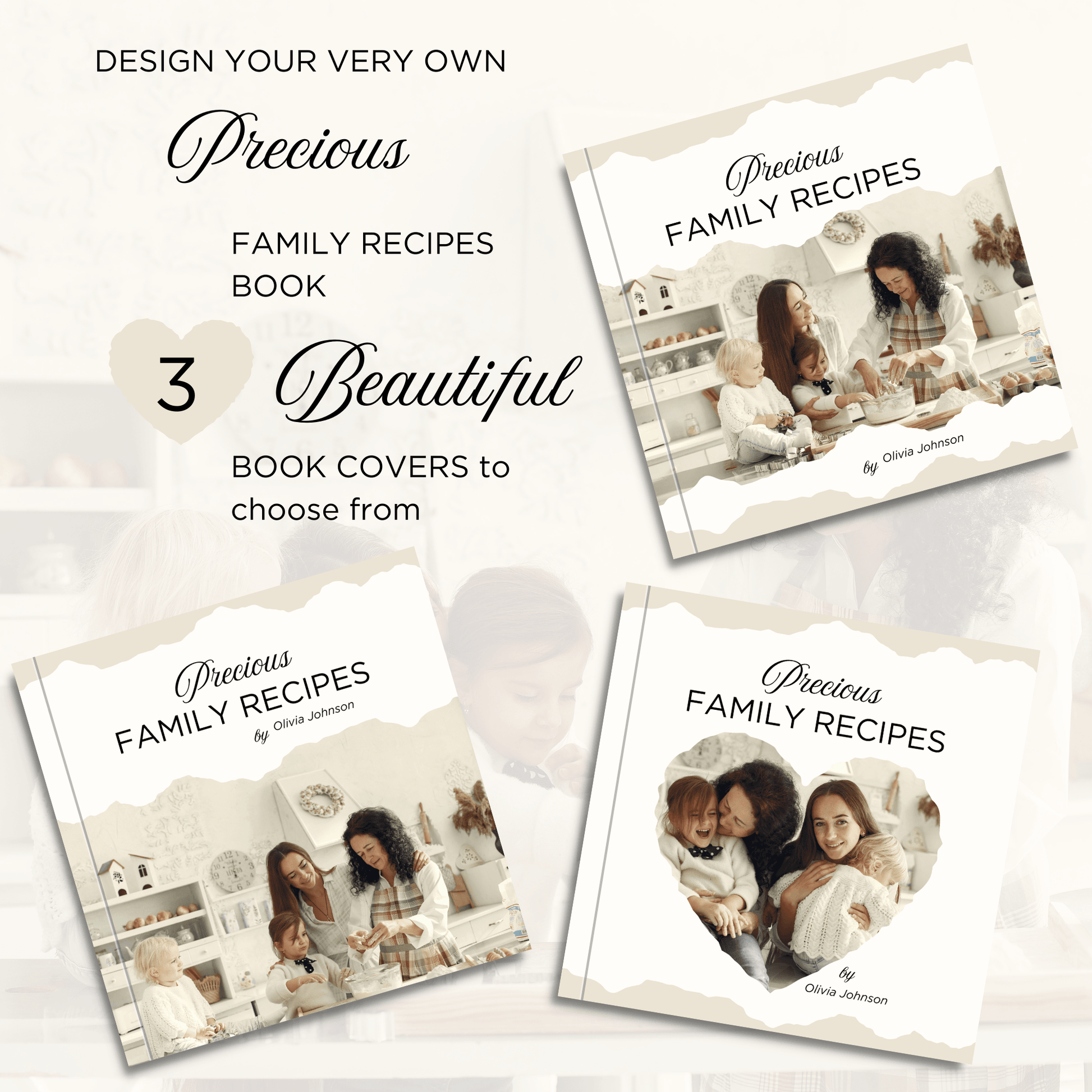 Canva Templates - Precious Family Recipes - Book