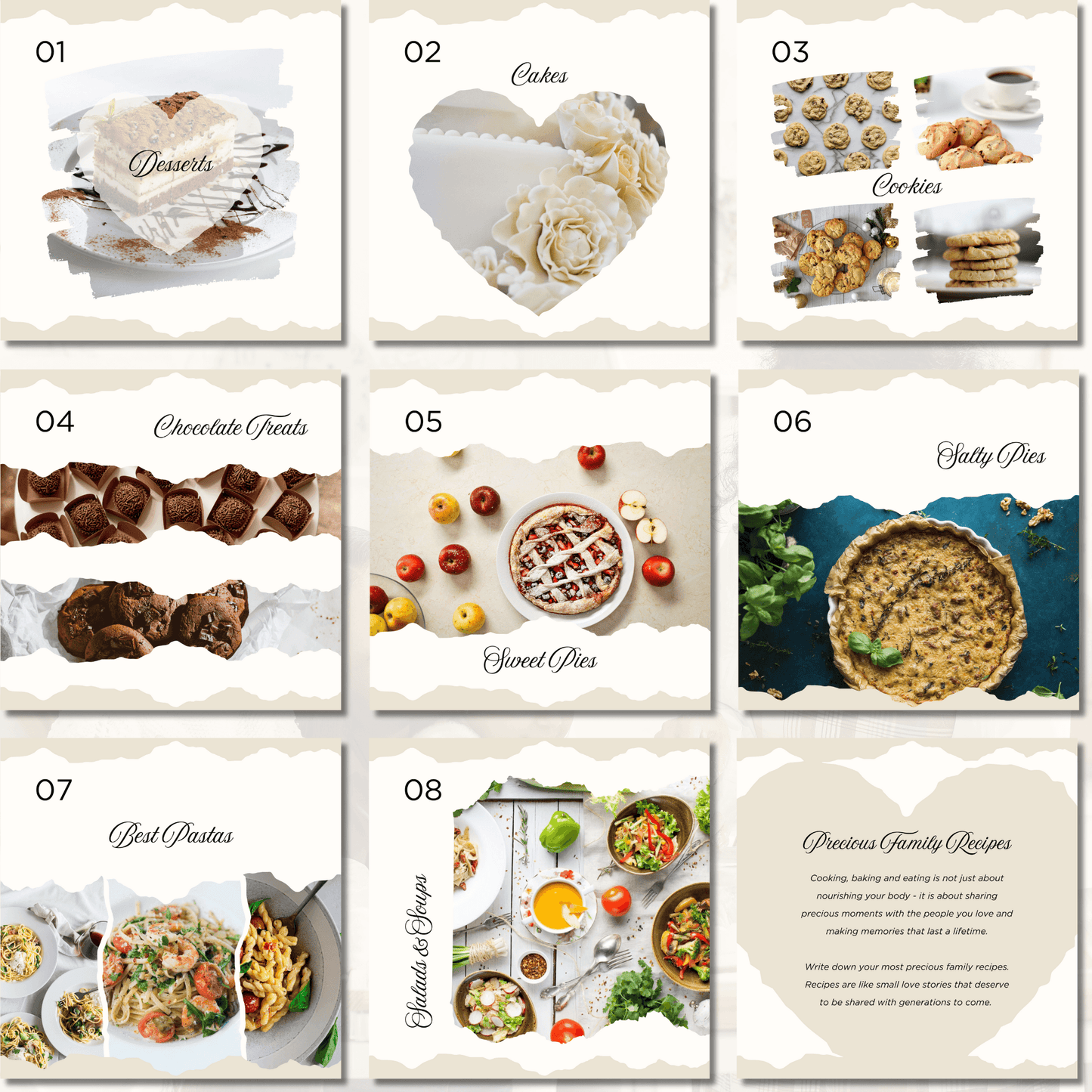 Canva Templates - Precious Family Recipes - Book