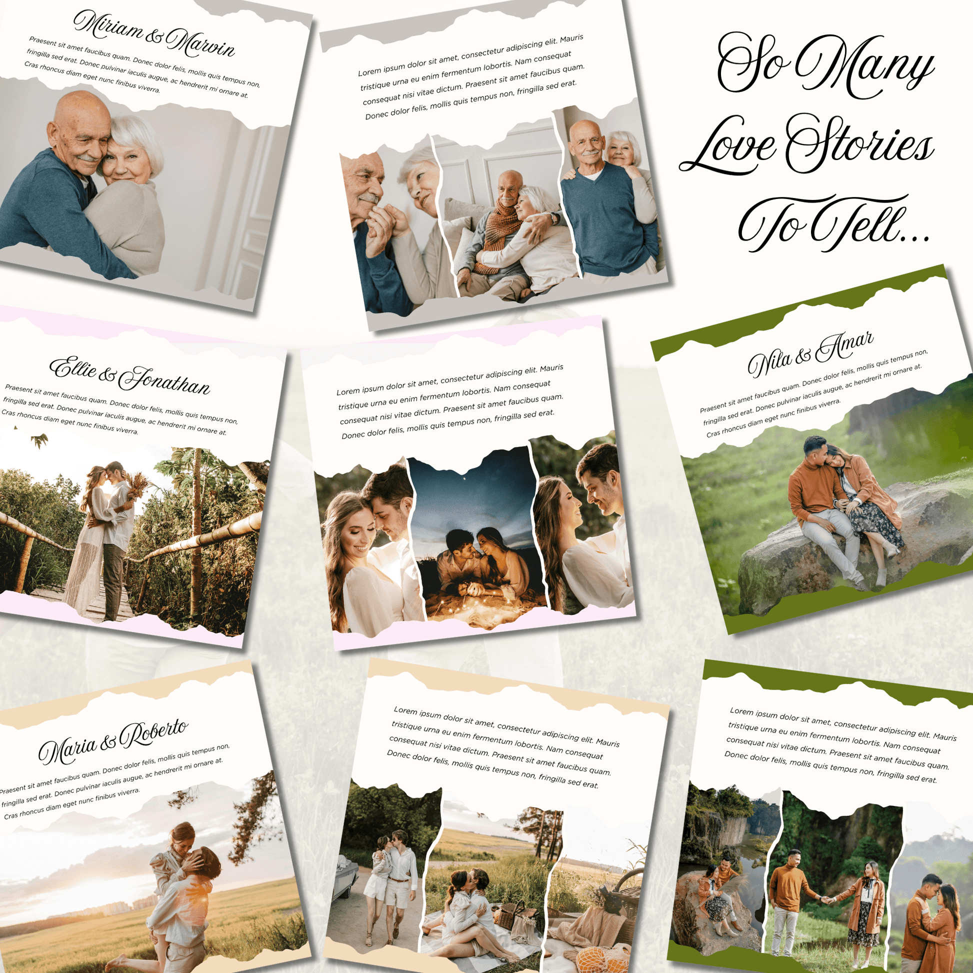 Canva Templates - You & Me Love Story - Photo Book