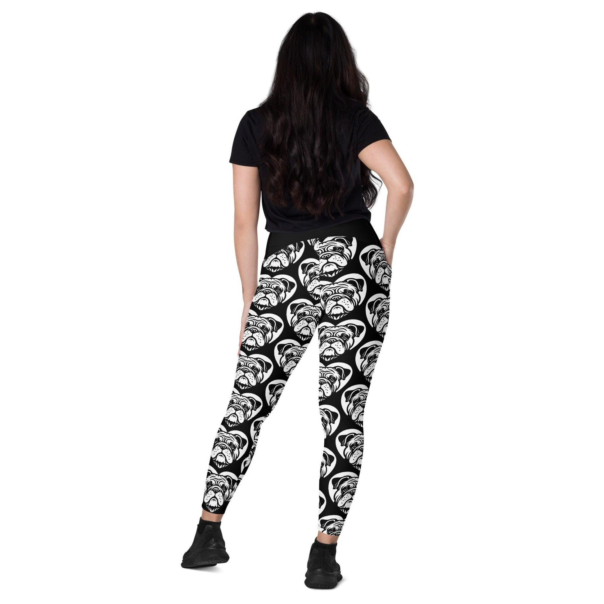 Dog breed leggings with pockets - BULLDOG - HERTTAHOUND