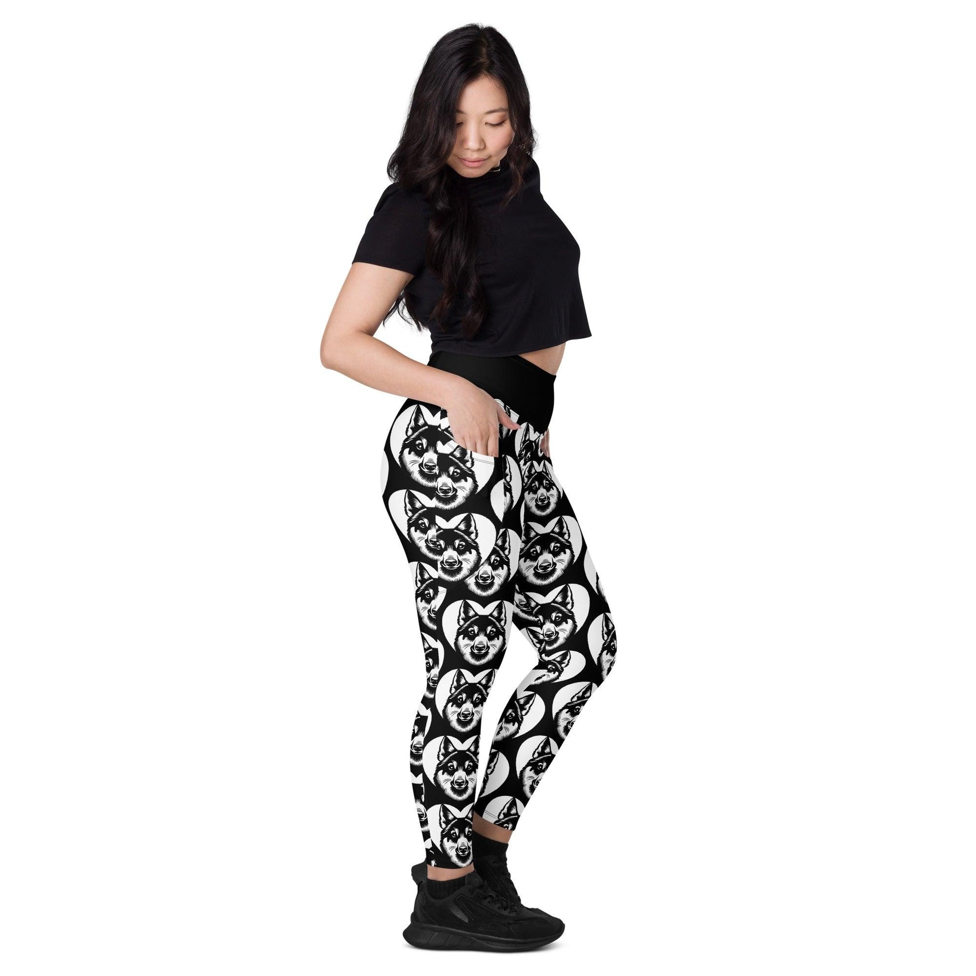 Dog breed leggings with pockets - CESKOSLOVENSKÝ VLCIÀK - HERTTAHOUND