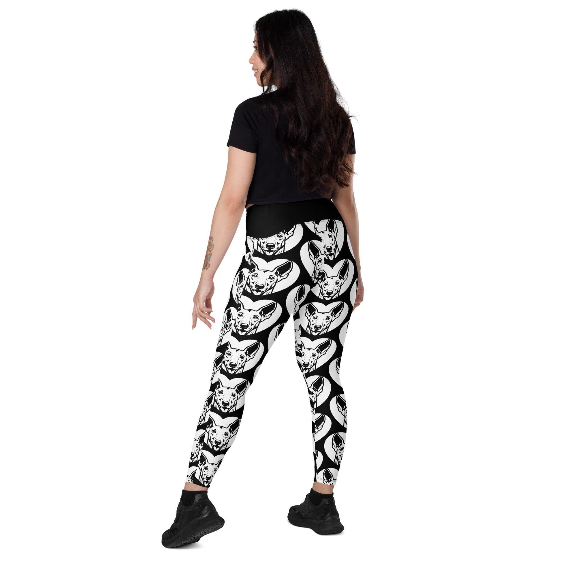 Dog breed leggings with pockets - IBIZAN HOUND - HERTTAHOUND
