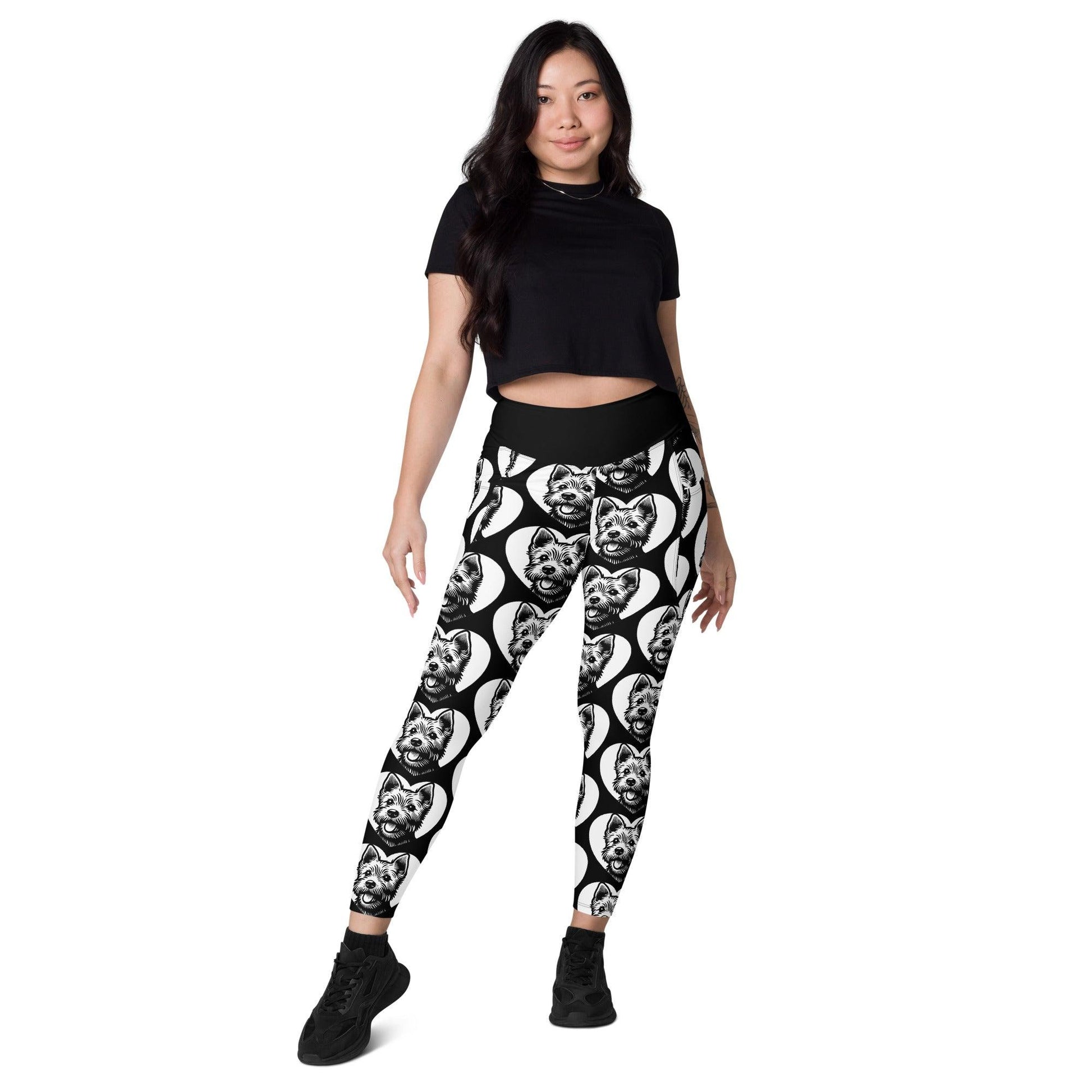 Dog breed leggings with pockets - NORFOLK TERRIER - HERTTAHOUND