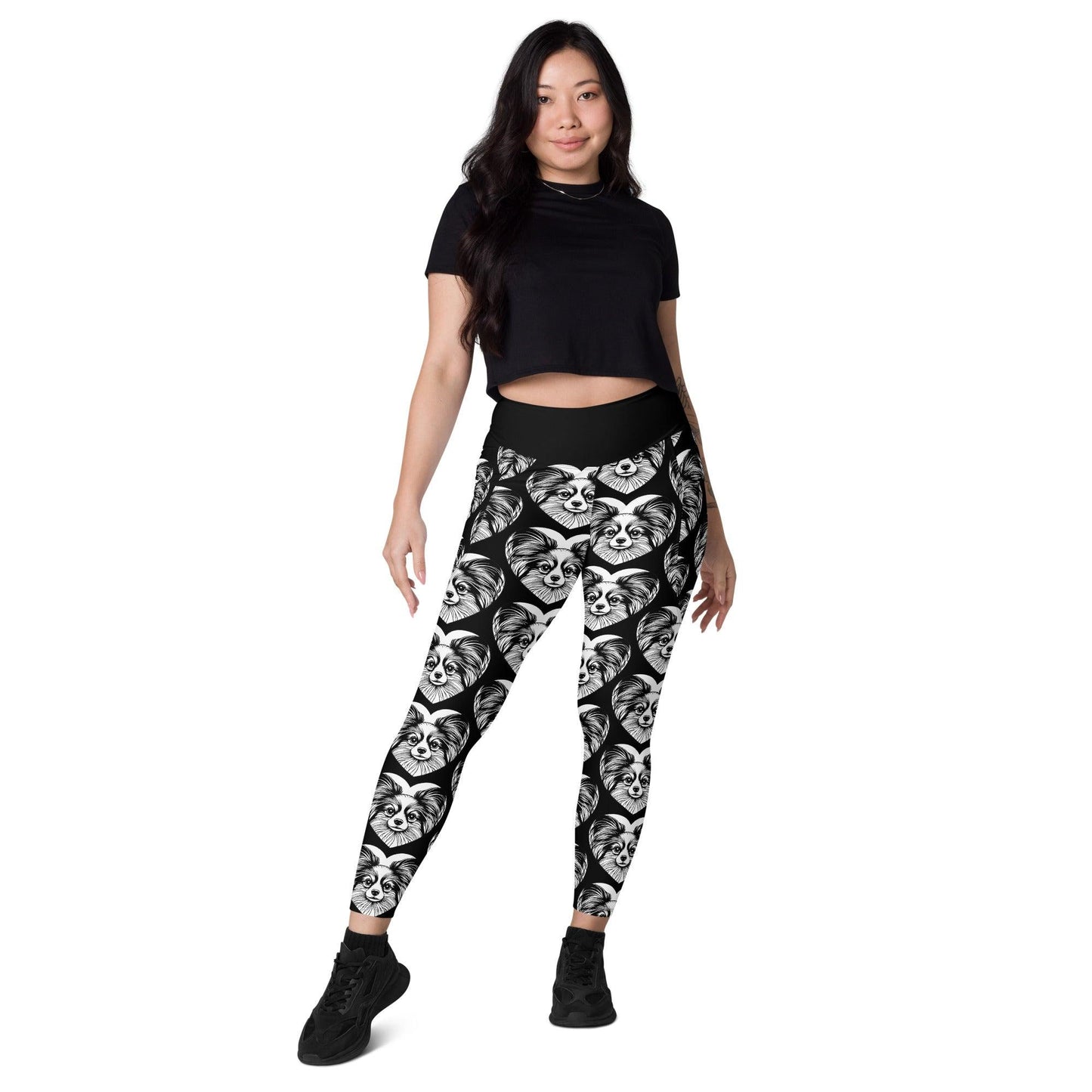 Dog breed leggings with pockets - PAPILLON 2 - HERTTAHOUND
