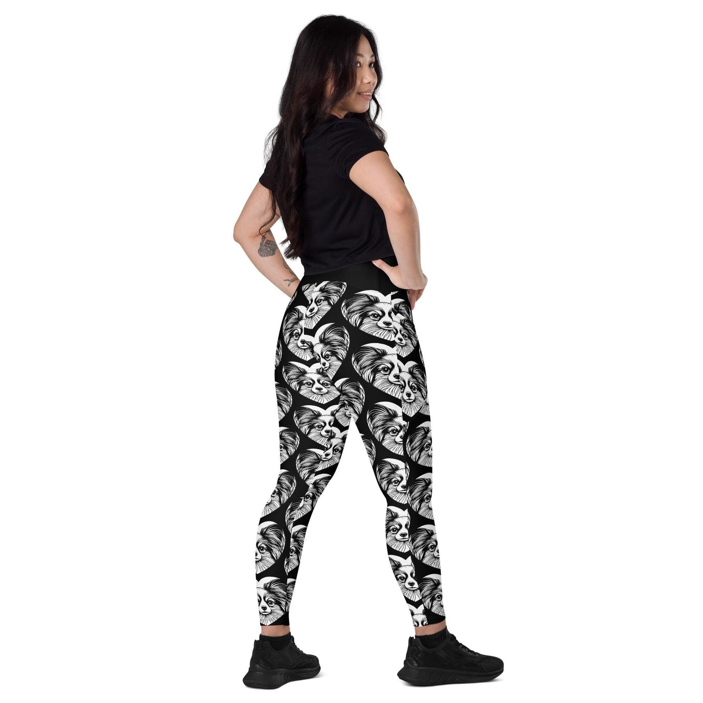 Dog breed leggings with pockets - PAPILLON 2 - HERTTAHOUND