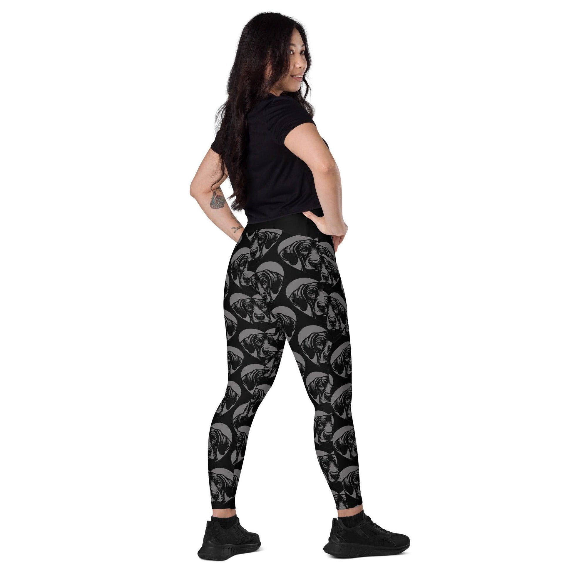 Dog breed leggings with pockets - PLOTT HOUND - HERTTAHOUND - grey