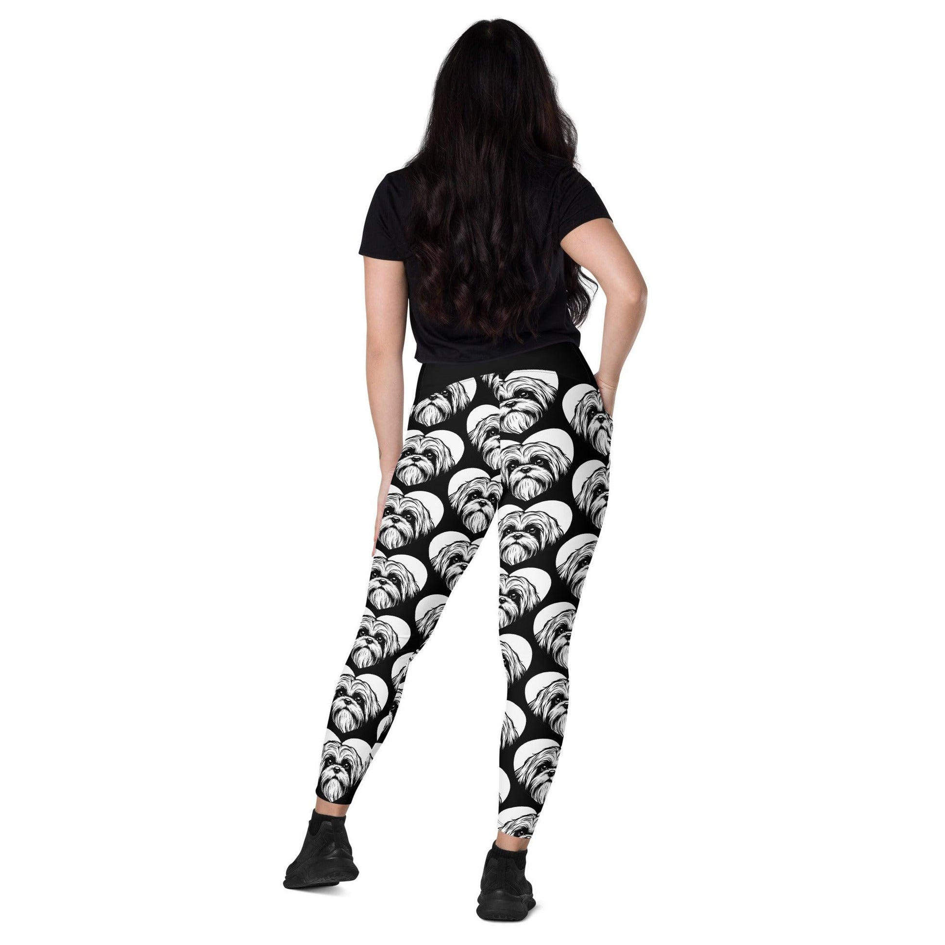 DOG BREED LEGGINGS with pockets - SHIH TZU - HERTTAHOUND