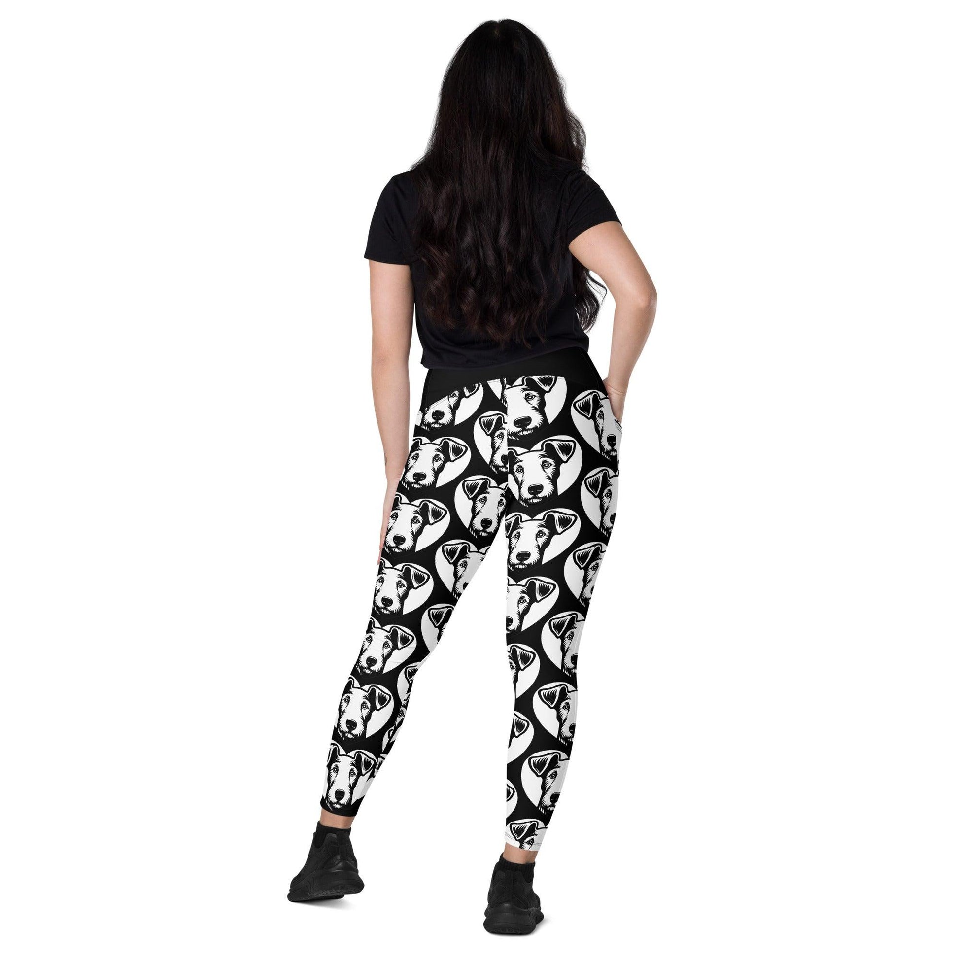 DOG BREED LEGGINGS with pockets - SMOOTH FOX TERRIER - HERTTAHOUND