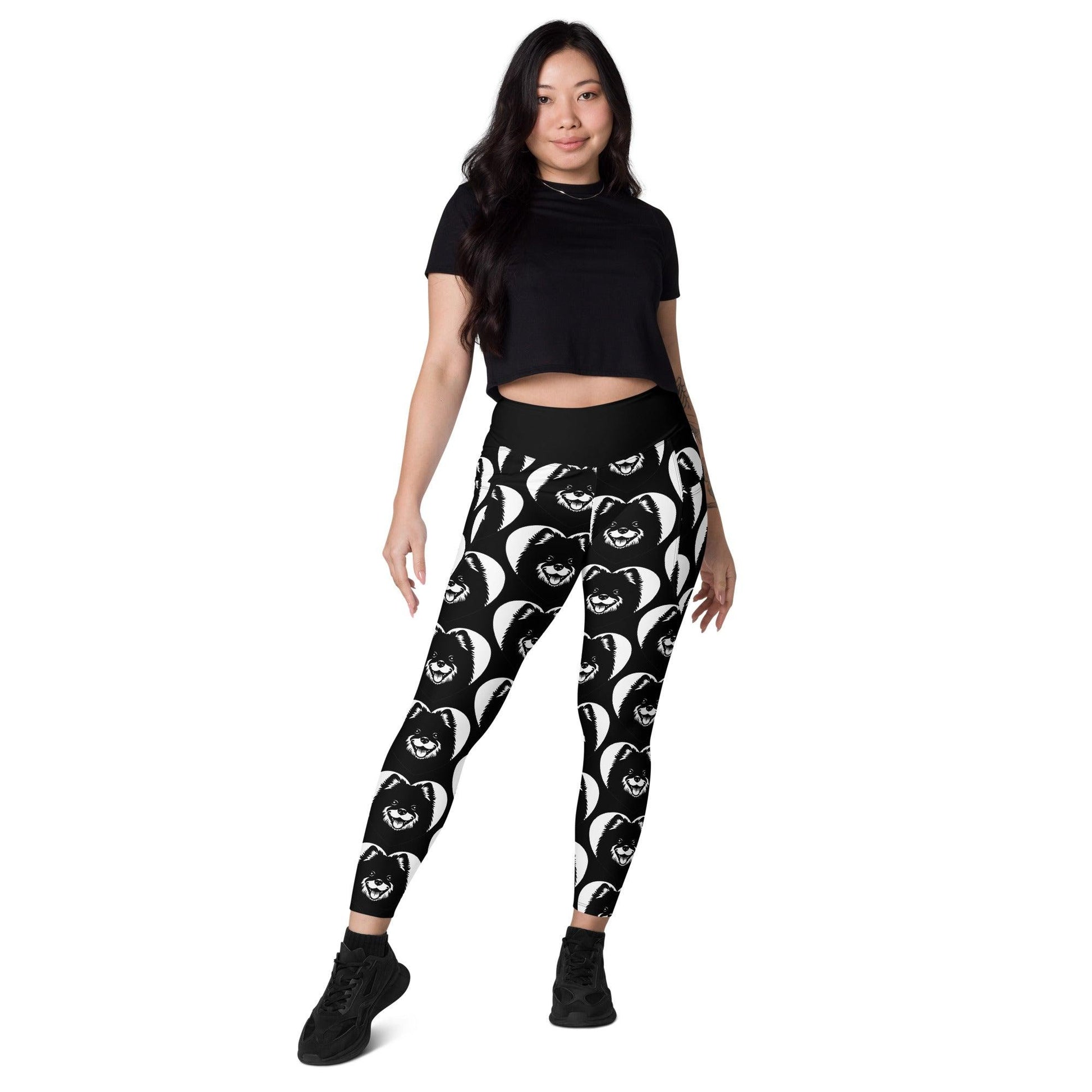 Dog breed leggings with pockets - SWEDISH LAPPHUND - HERTTAHOUND