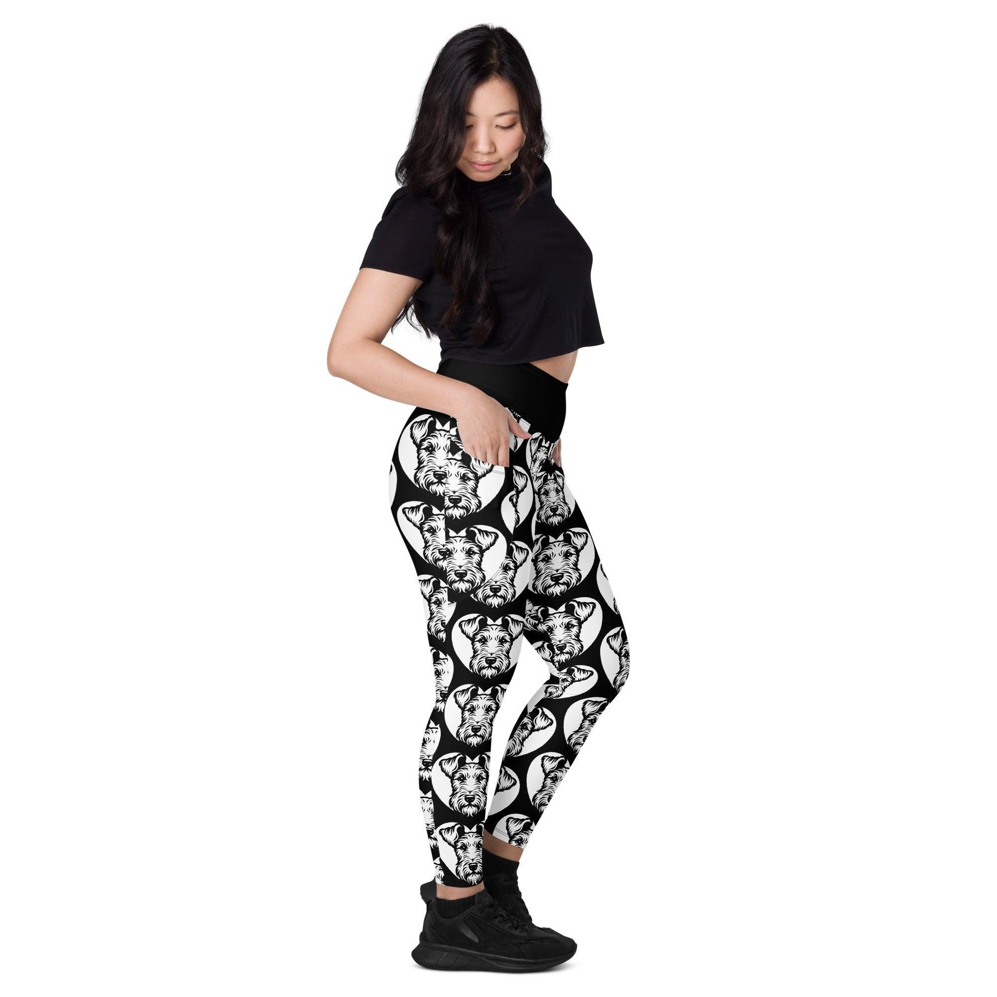 DOG BREED LEGGINGS with pockets - WELSH TERRIER - HERTTAHOUND