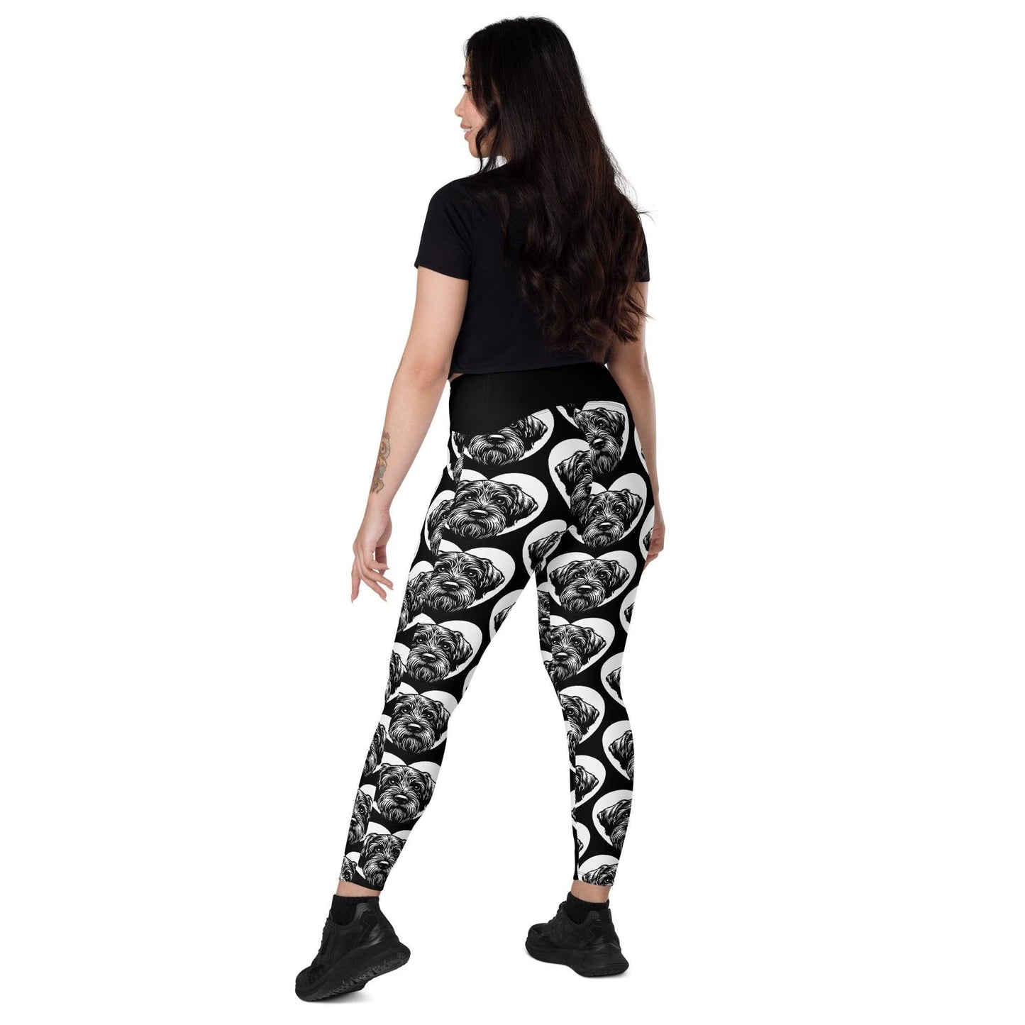 DOG BREED LEGGINGS with pockets - WIREHAIRED POINTING GRIFFON - HERTTAHOUND