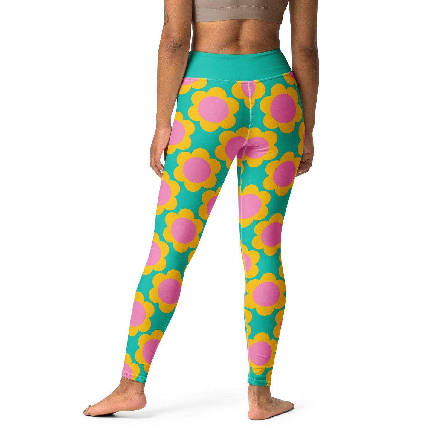 Yoga Leggings -2- ELLIE - Classic Flower Print