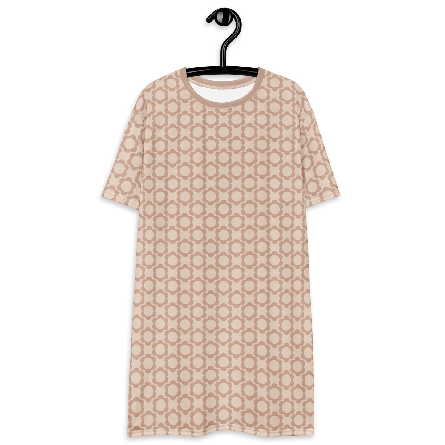 T-Shirt Dress - ELLIE BLOOM tender beige - Classic Flower Print