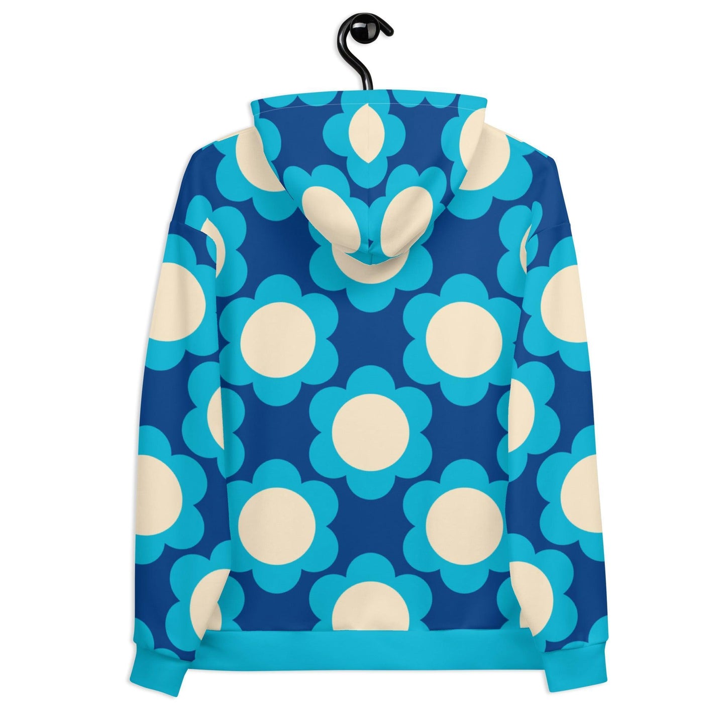 Hoodie - ELLIE blue - Classic Flower Print