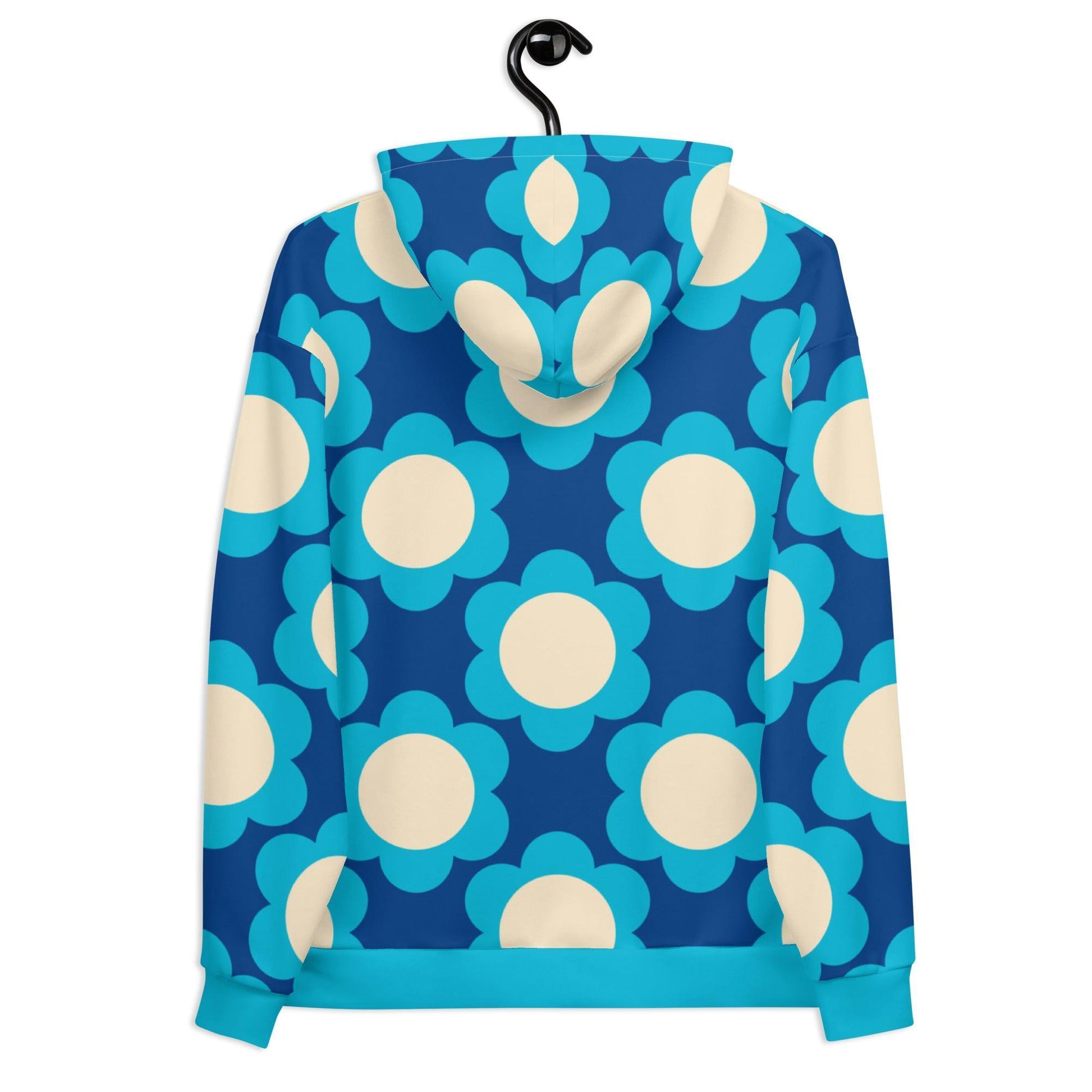 Hoodie - ELLIE blue - Classic Flower Print