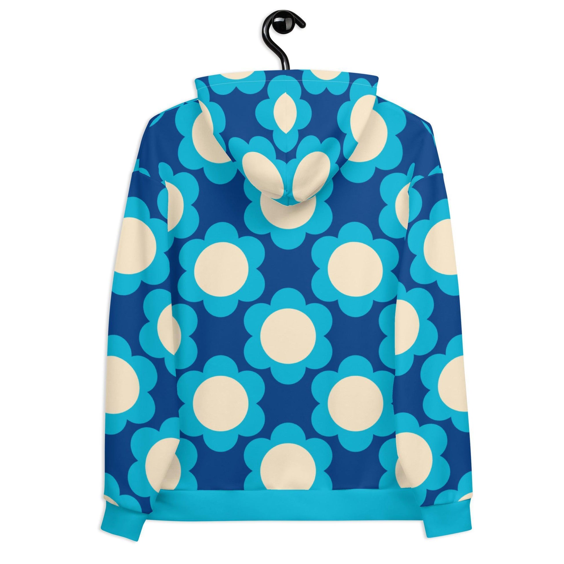 Hoodie - ELLIE blue - Classic Flower Print