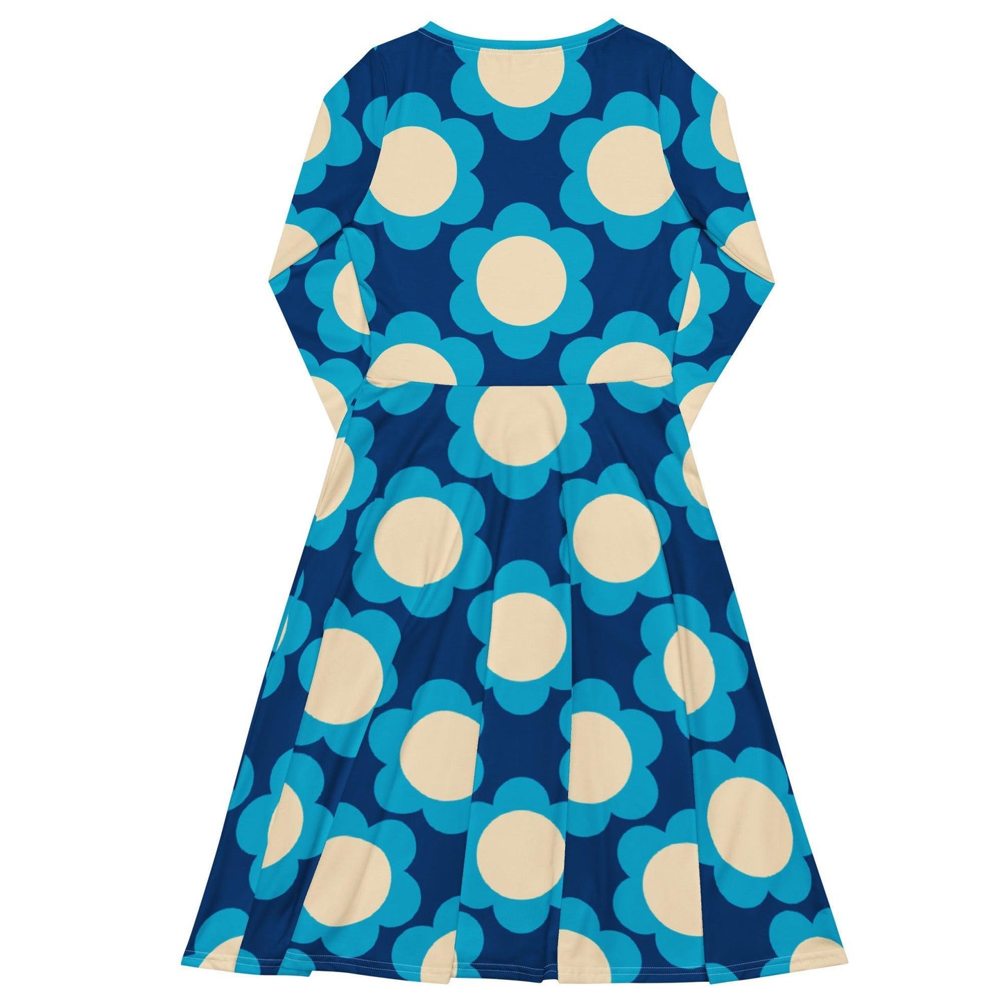 Midi Dress - ELLIE blue - Classic Flower Print