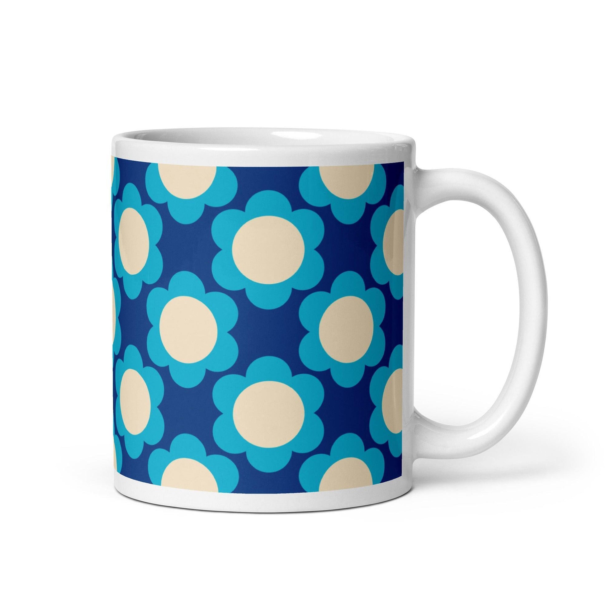 Mug - ELLIE blue - Classic Flower Print