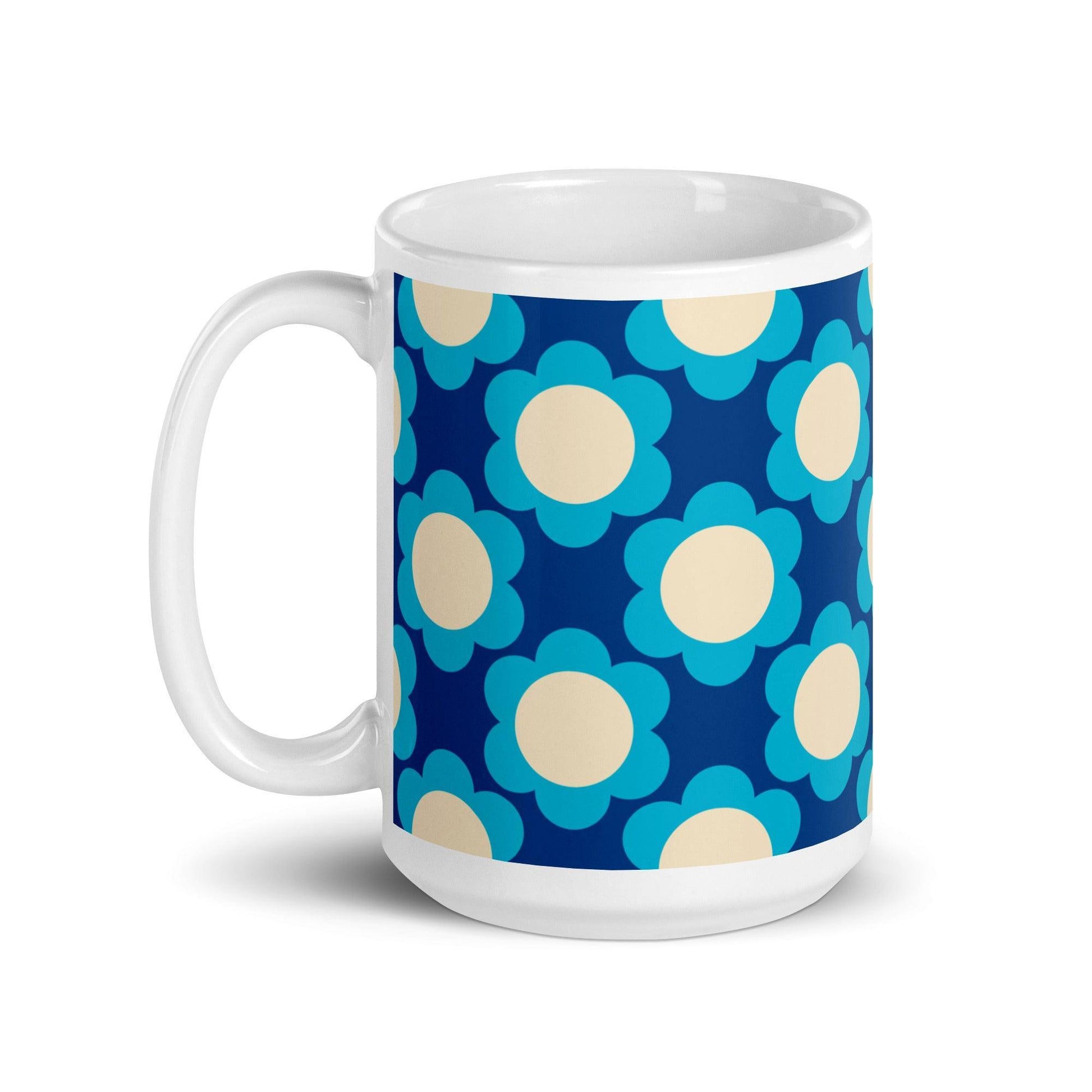 Mug - ELLIE blue - Classic Flower Print