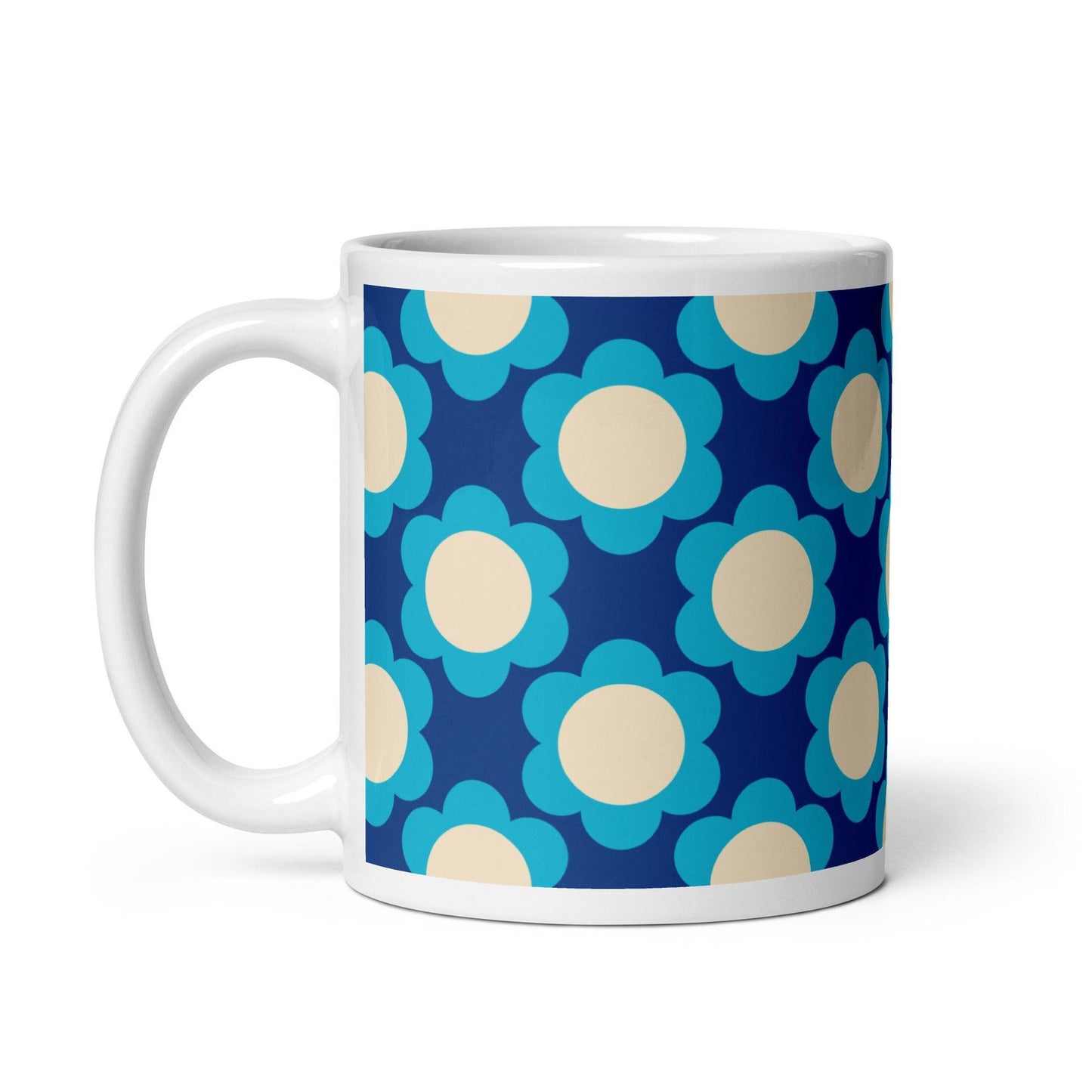 Mug - ELLIE blue - Classic Flower Print