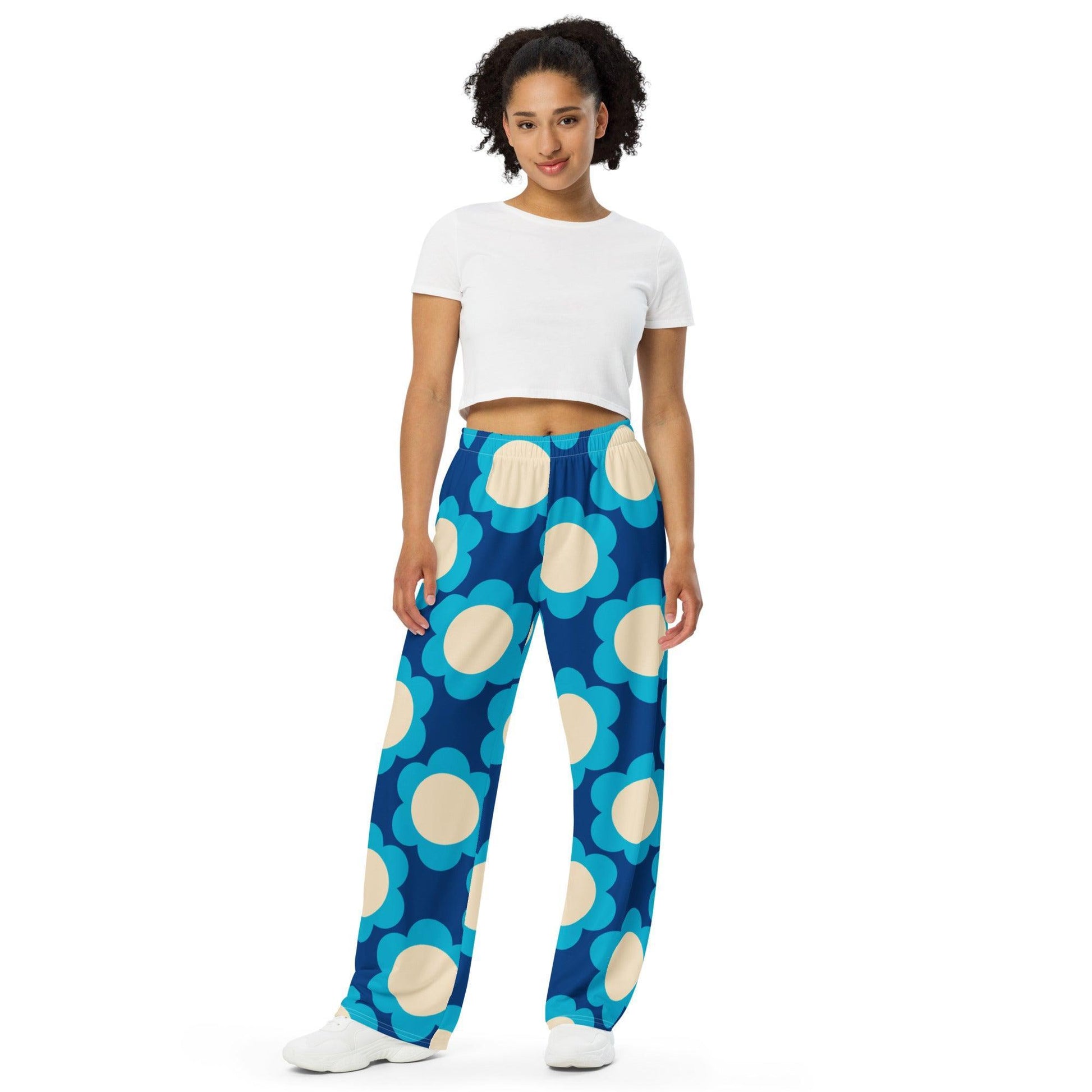 Pants - ELLIE blue - Classic Flower Print