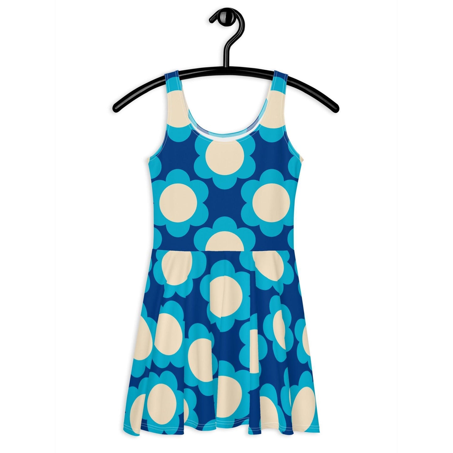 Skater Dress - ELLIE blue - Classic Flower Print