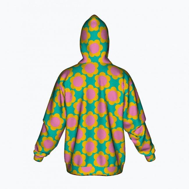 Cotton Zipper Hoodie - ELLIE - Classic Flower Print