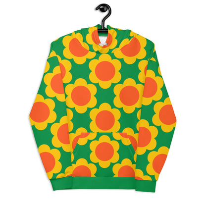 Hoodie - ELLIE green - Classic floral print 6XL