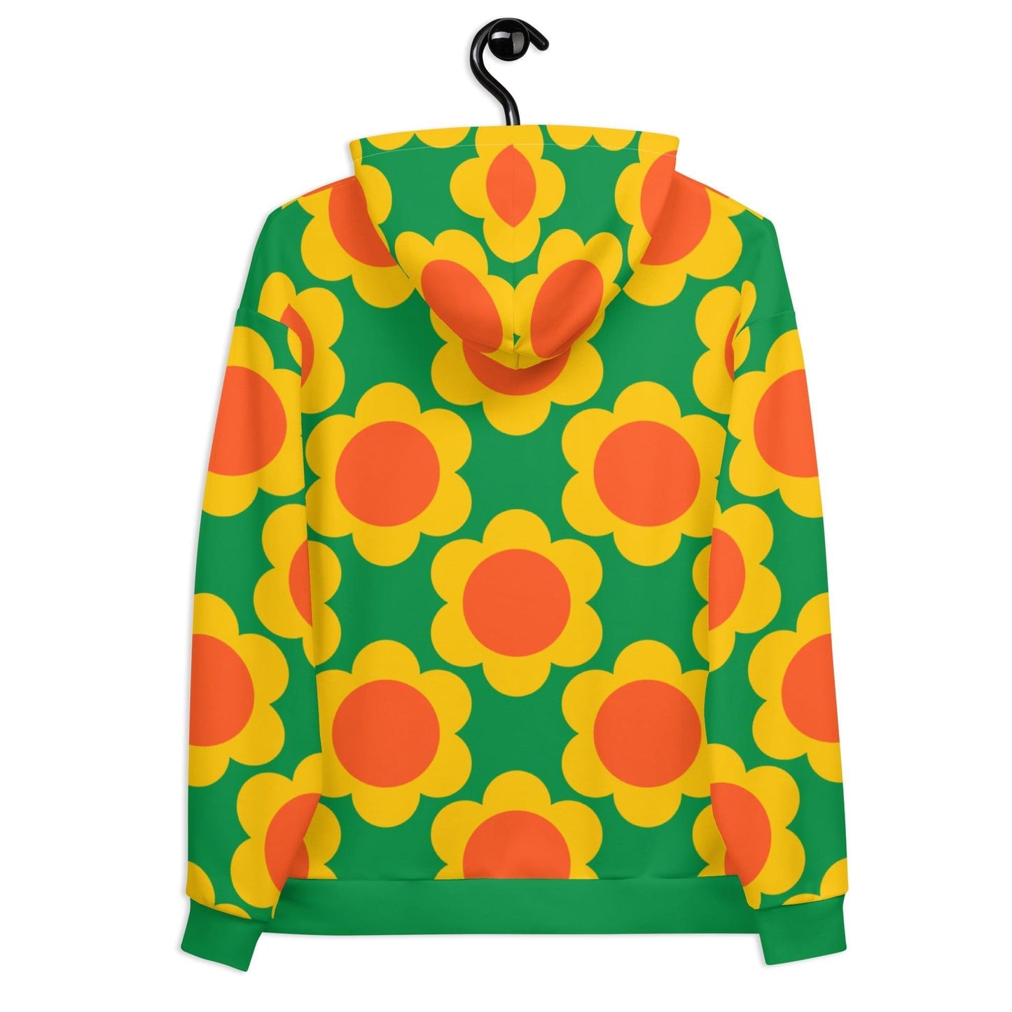 Hoodie - ELLIE green - Classic Flower Print