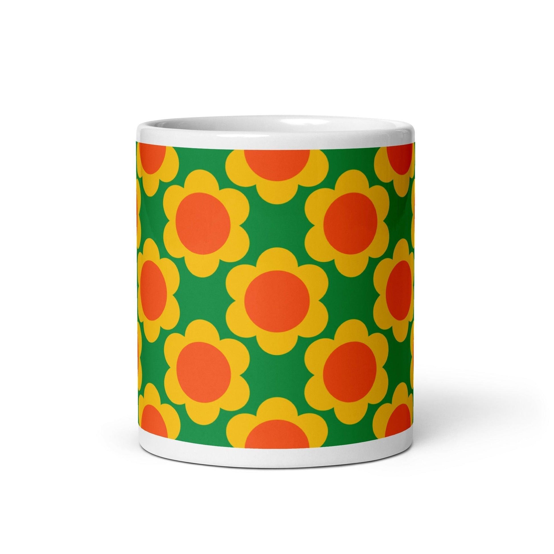 Mug - ELLIE green - Classic Flower Print