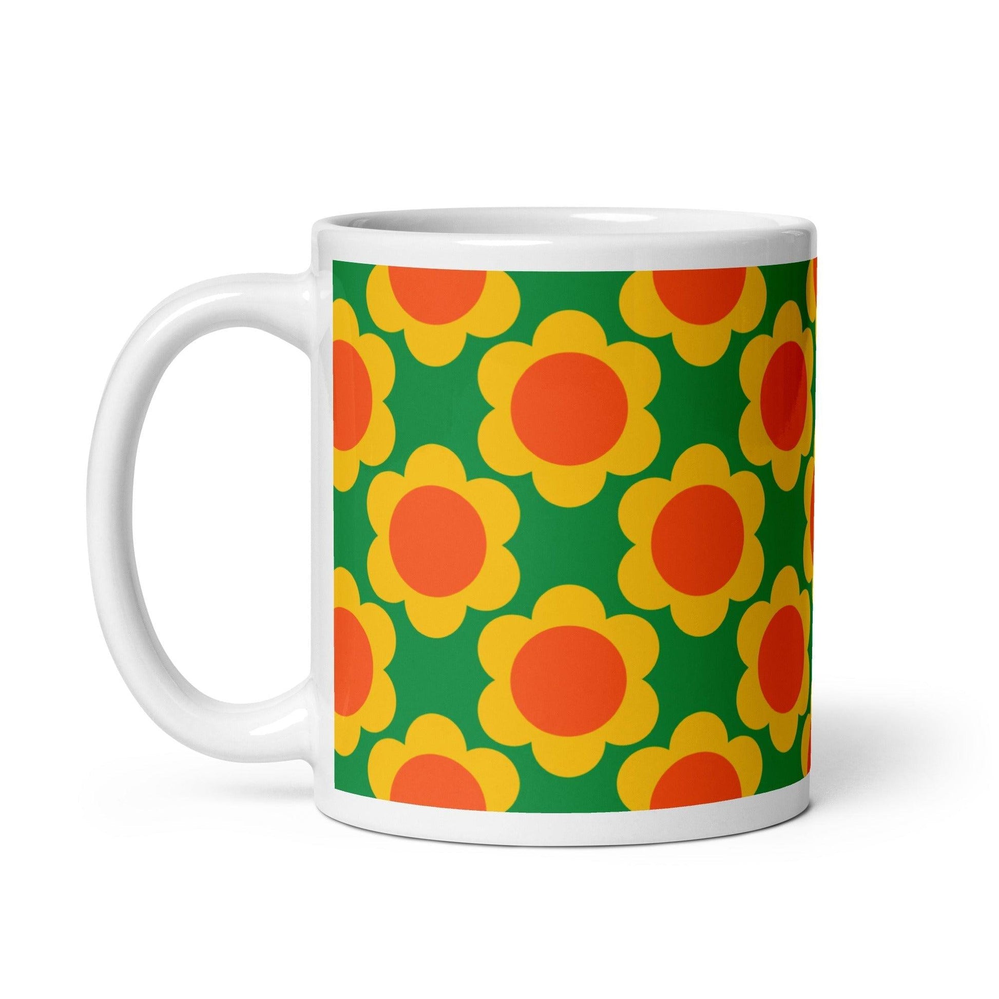 Mug - ELLIE green - Classic Flower Print