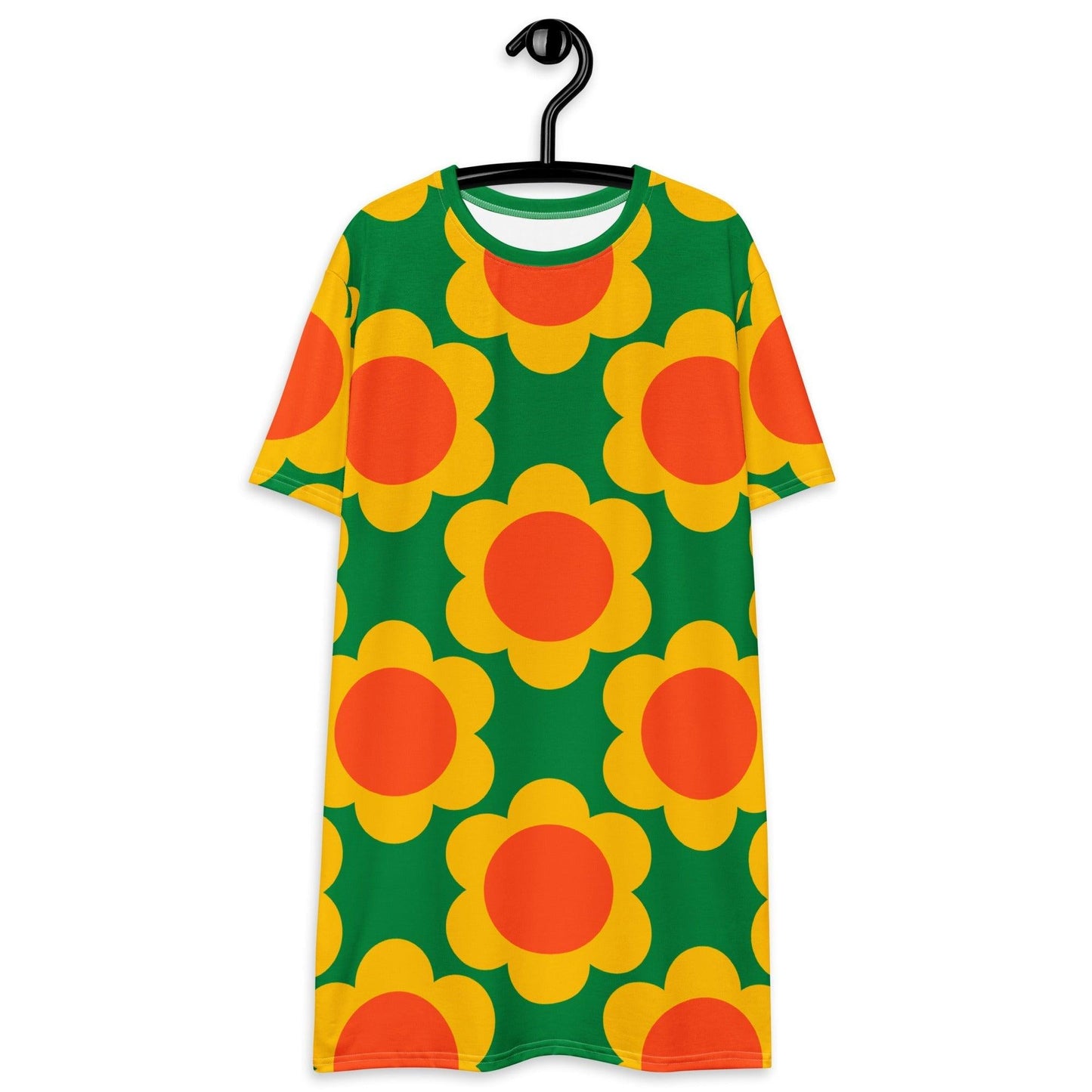 T-Shirt Dress - ELLIE green - Classic Flower Print