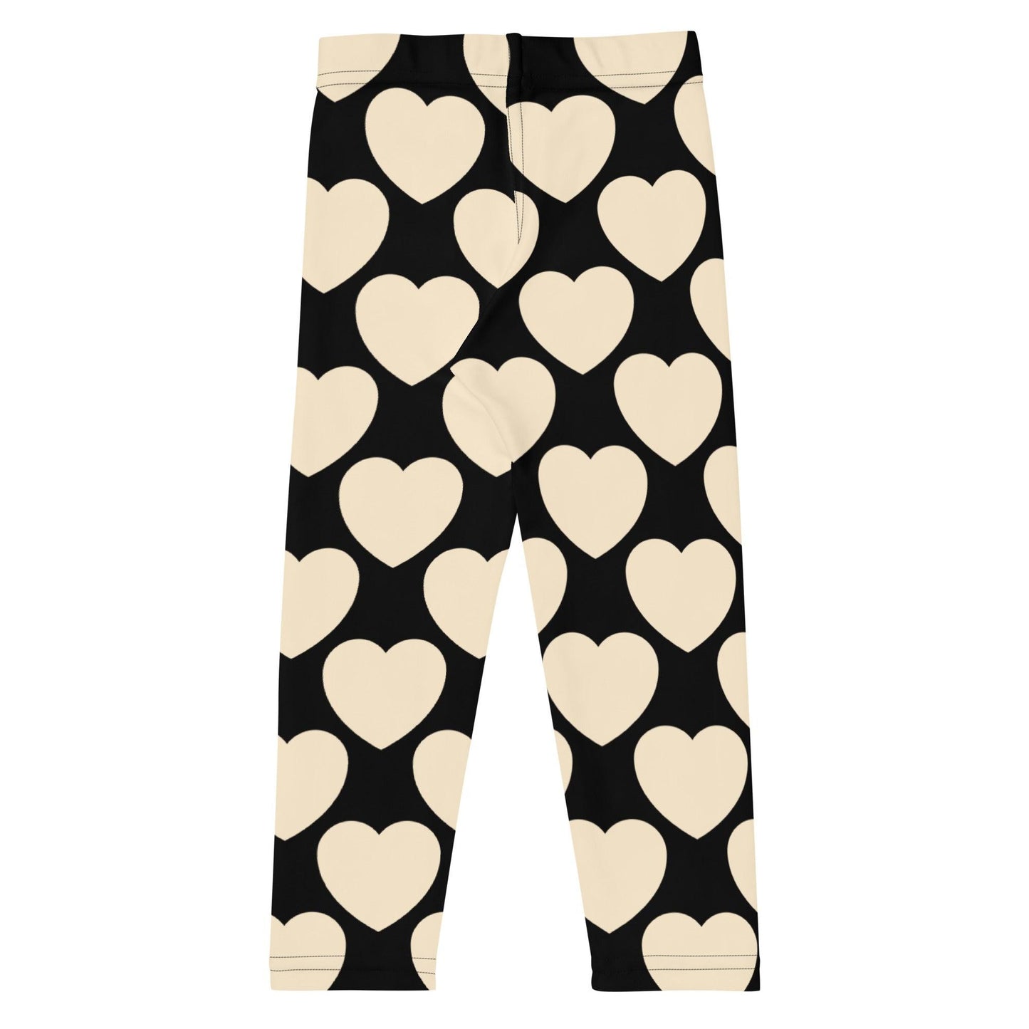 Kids' Leggings -2- ELLIE LOVE black - Bold Heart Print