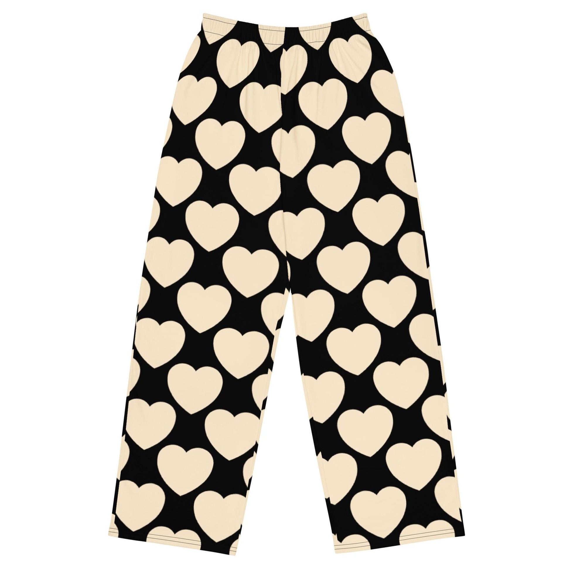 Pants - ELLIE LOVE black - Bold Heart Print