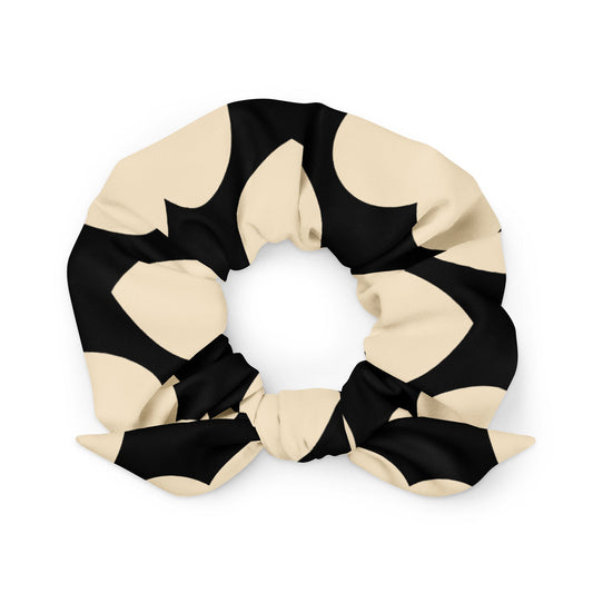 Scrunchie - ELLIE LOVE black - Bold Heart Print