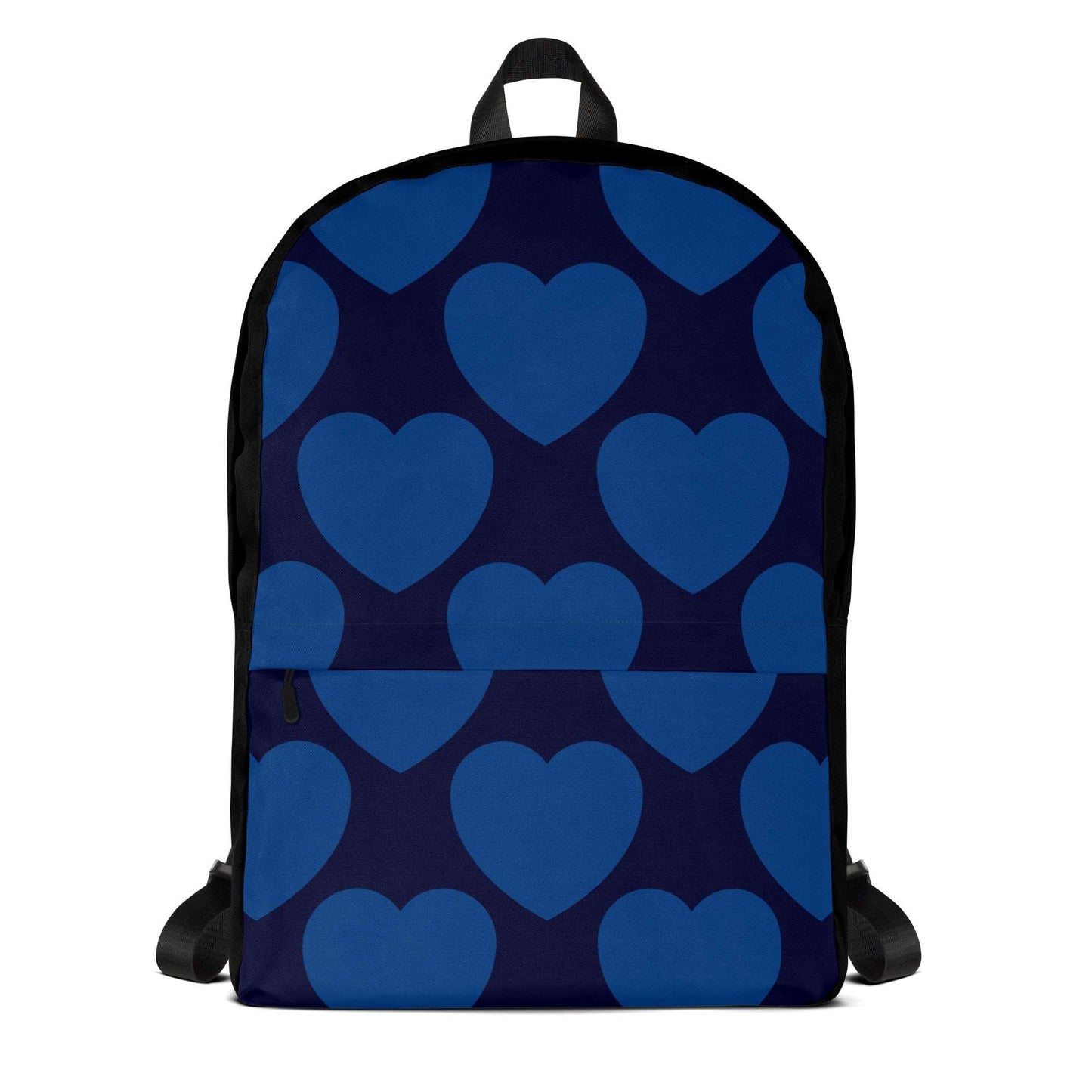 Backpack - ELLIE LOVE dark blue - Bold Heart Print
