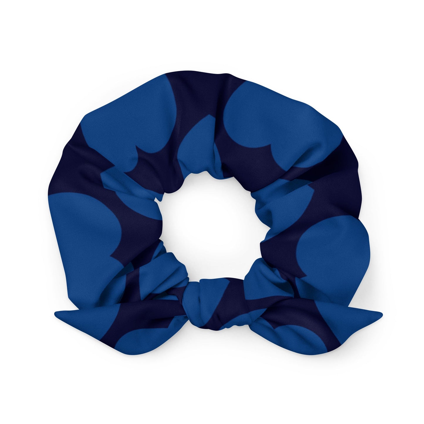 Scrunchie - ELLIE LOVE dark blue - Bold Heart Print