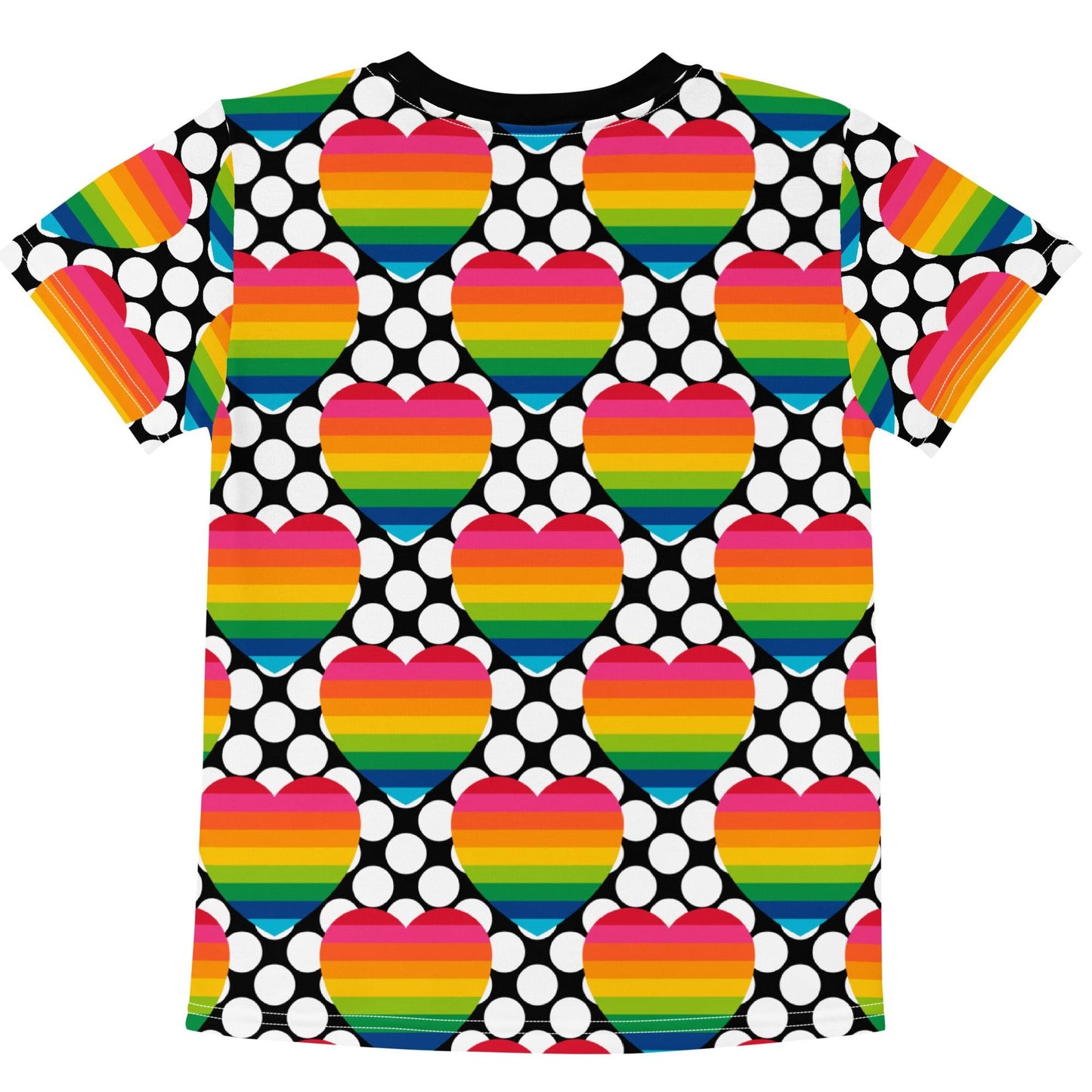 Kids' T-Shirt - ELLIE LOVE DOT rainbow - Bold Heart Print