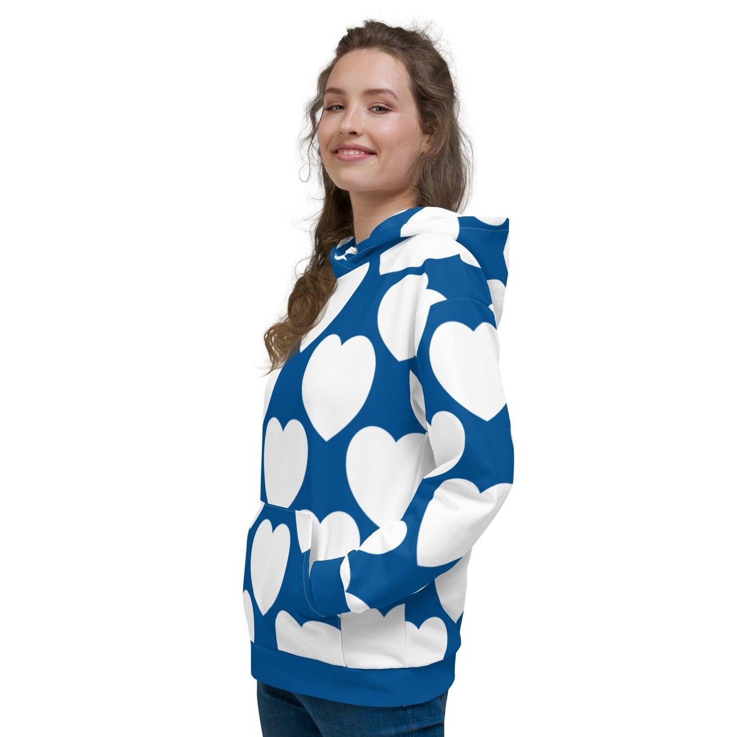 Hoodie - ELLIE LOVE fin - Bold Heart Print