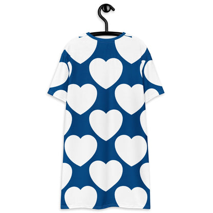 T-Shirt Dress - ELLIE LOVE fin - Bold Heart Print