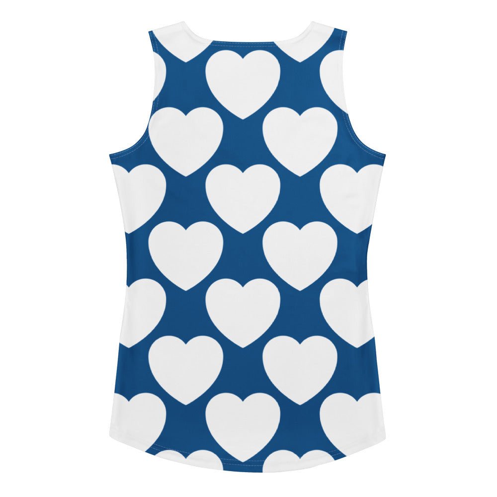Tank Top - ELLIE LOVE fin - Bold Heart Print