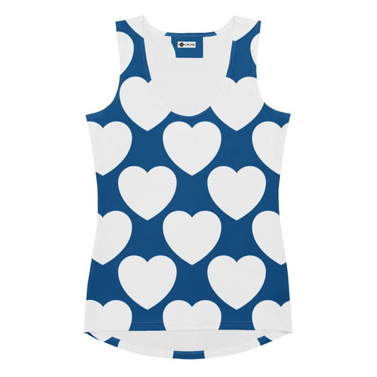 Tank Top - ELLIE LOVE fin - Bold Heart Print