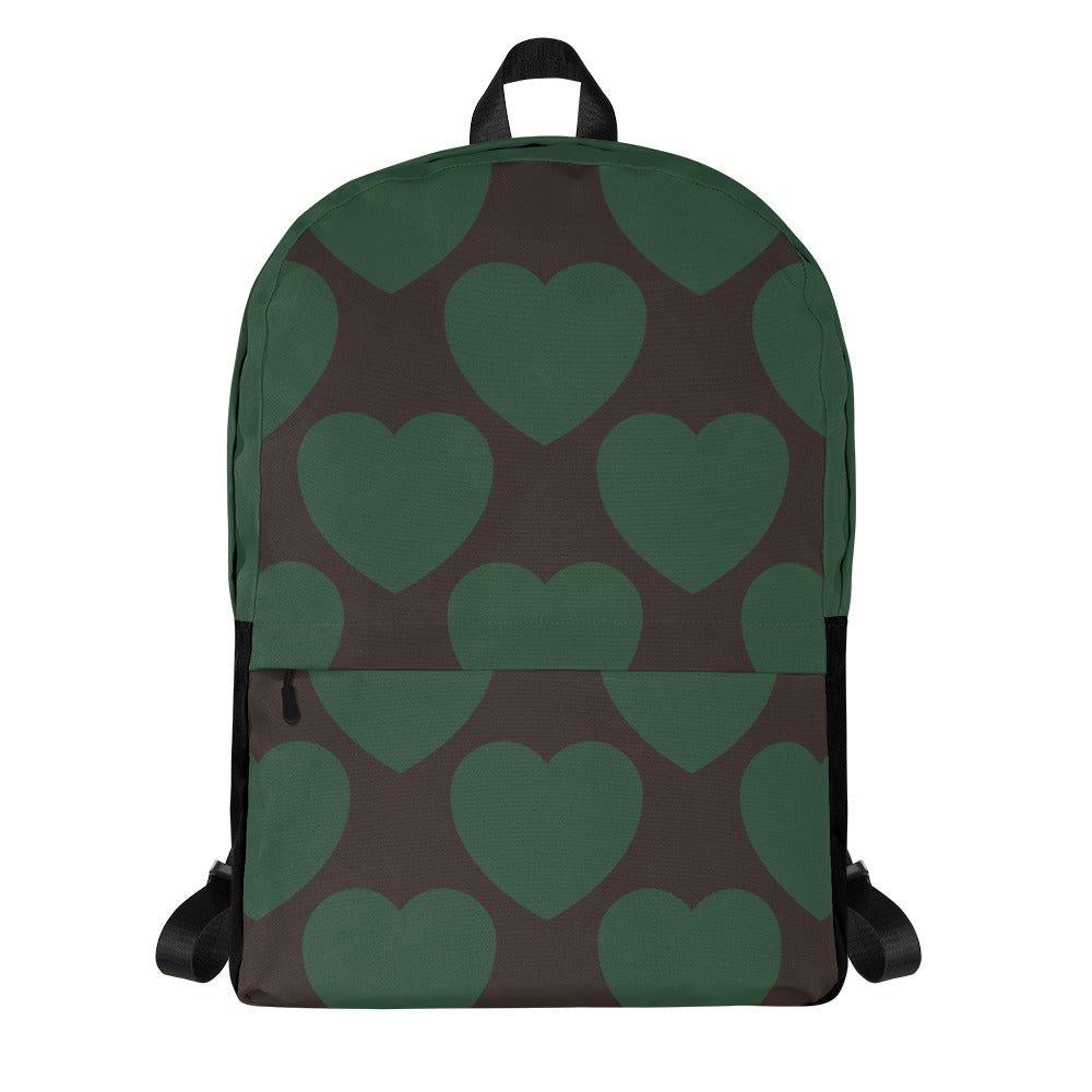 Backpack - ELLIE LOVE forest - Bold Heart Print
